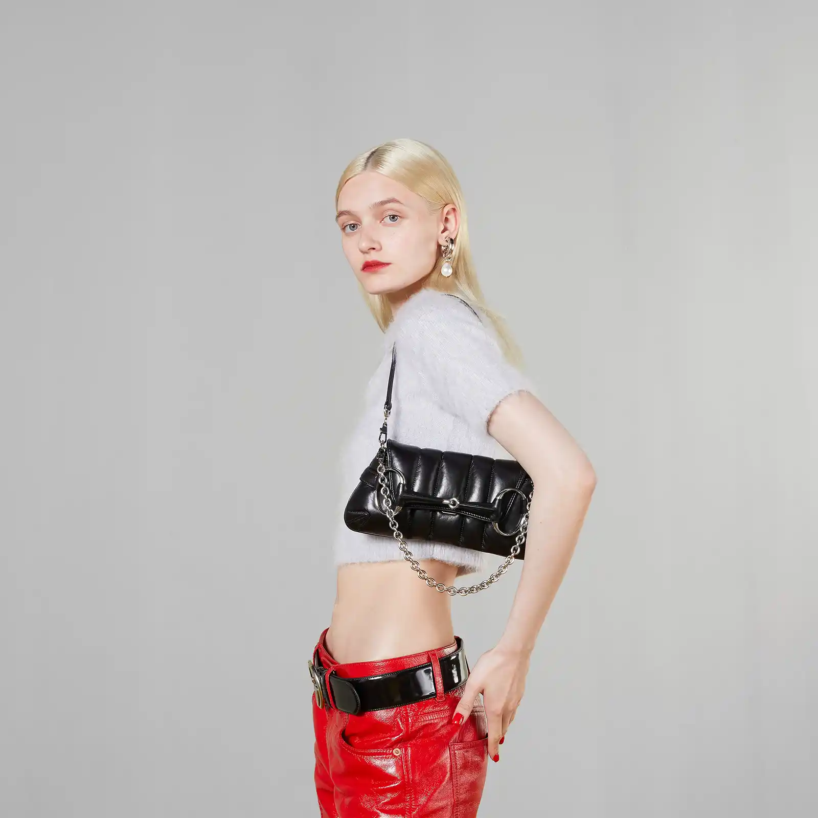 Replica Designer Bag GUCCI Horsebit Chain Small Shoulder Bag - Image 5