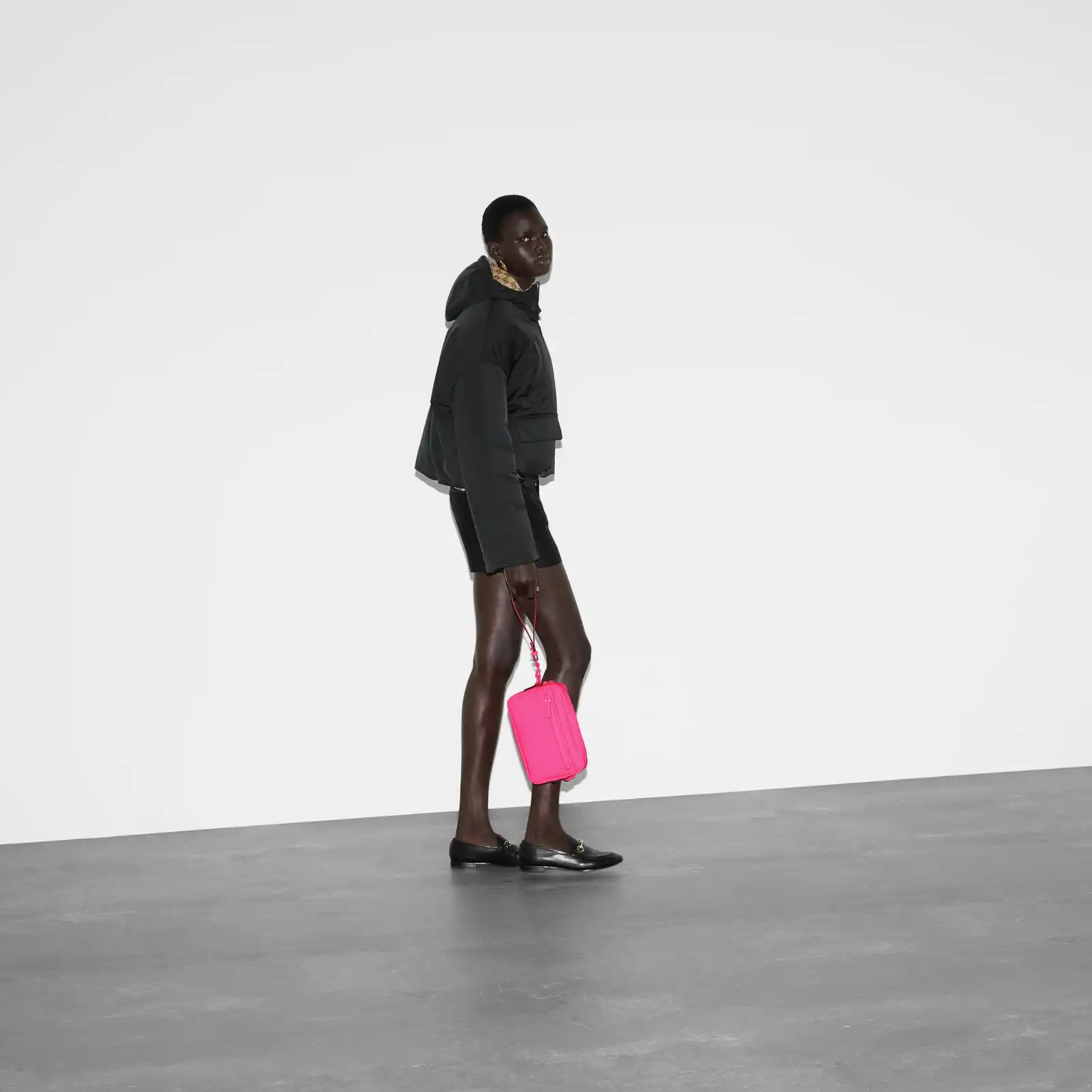 Replica Designer Bag GUCCI GG Rubber-Effect Crossbody Bag - Image 5