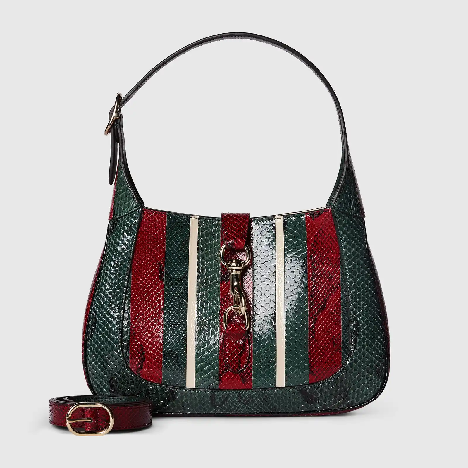 Replica Designer Bag GUCCI Jackie Python Shoulder Bag - Image 4