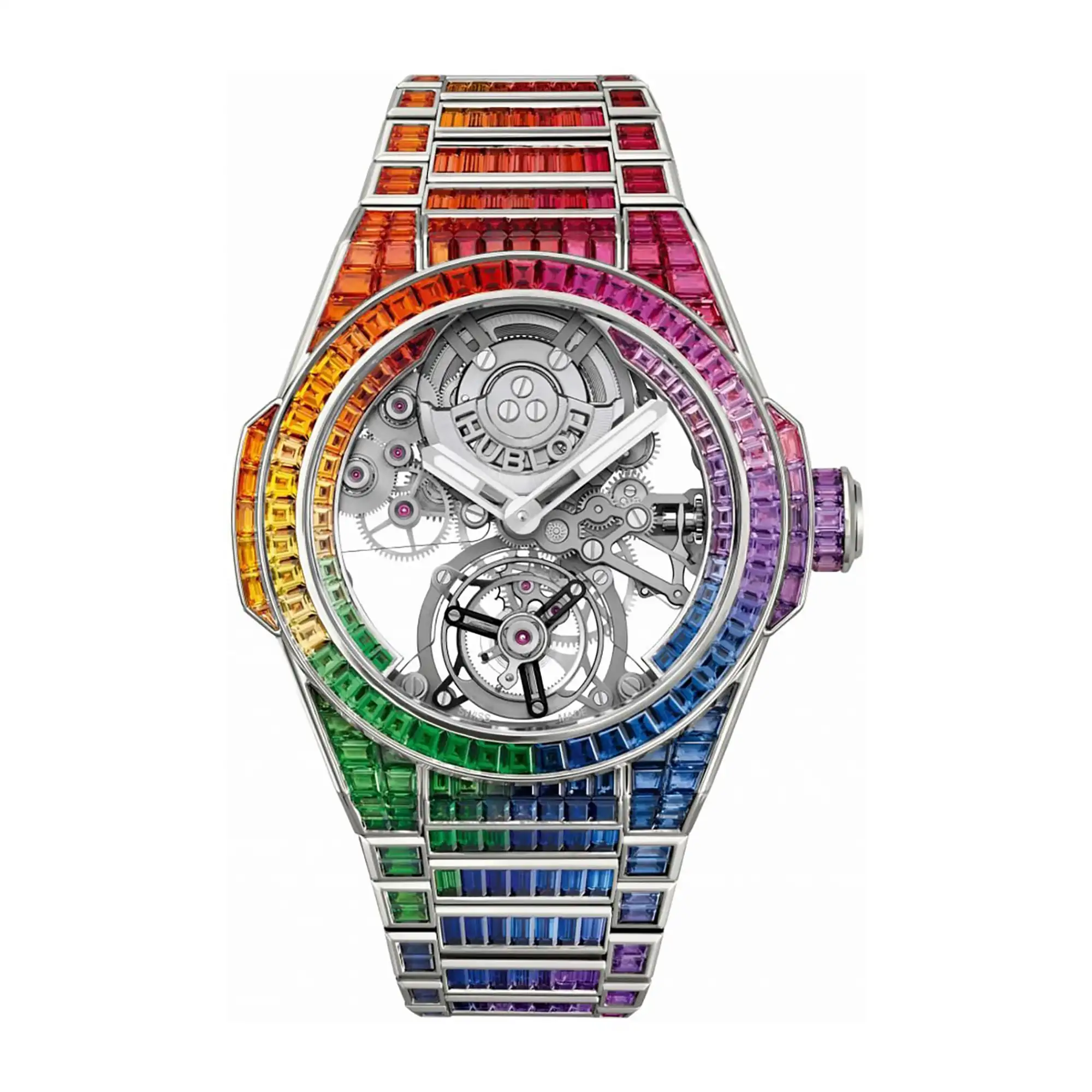 Hublot Replica Watch Big Bang Integral Tourbillon Rainbow 455 WX 9900 WX 9999