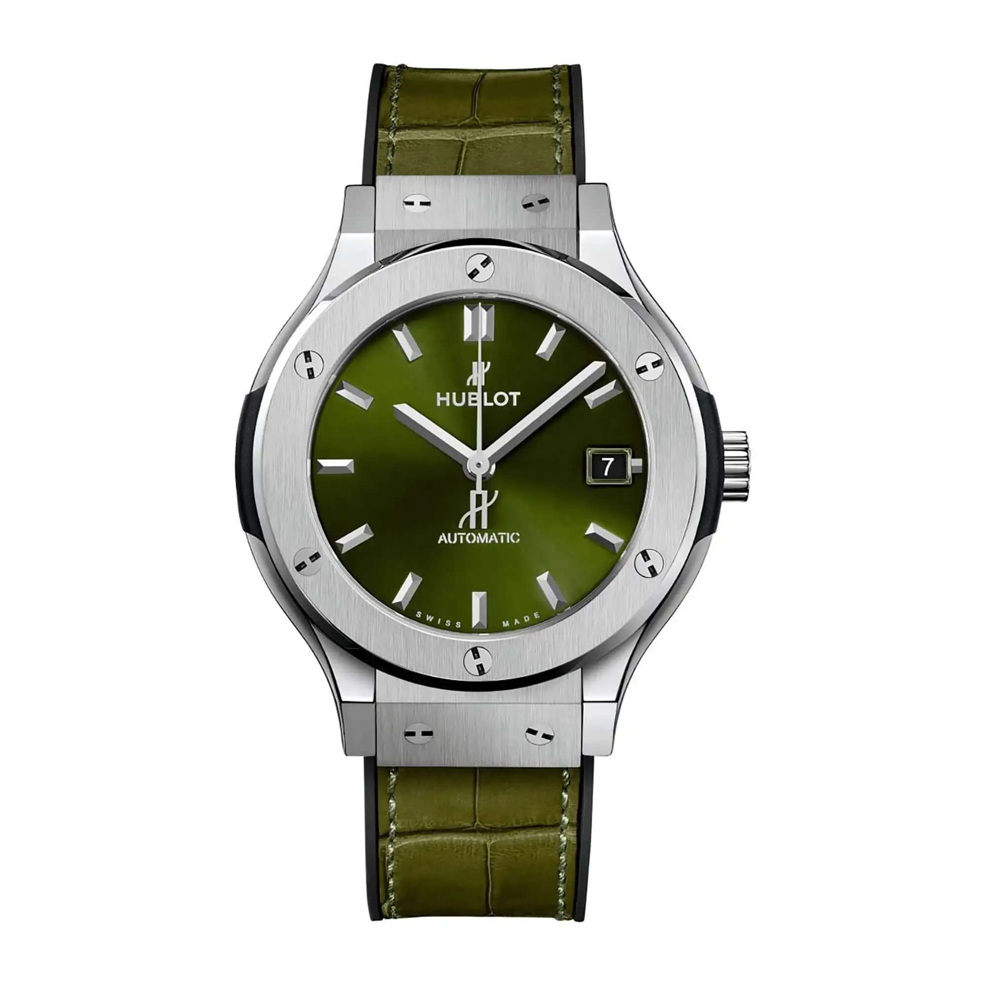 Hublot Replica Watch Classic Fusion Green Titanium 565 NX 8970 LR