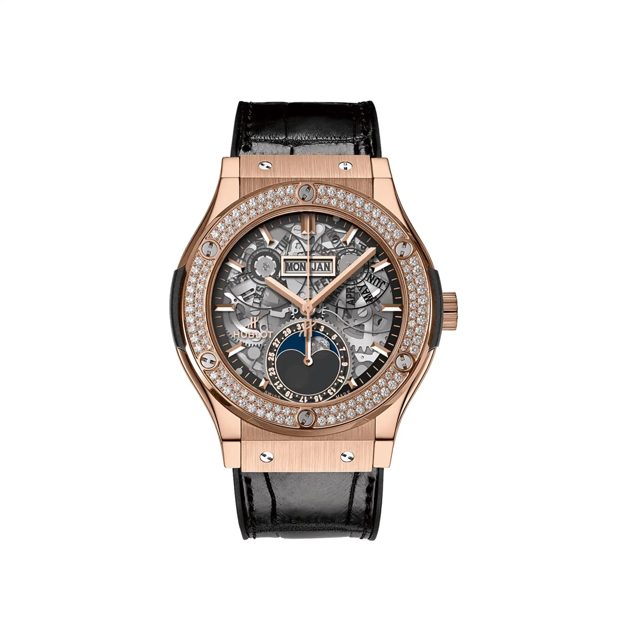 Hublot Replicas Classic Fusion Aerofusion Moonphase King Gold 547 OX 0180 LR 1104