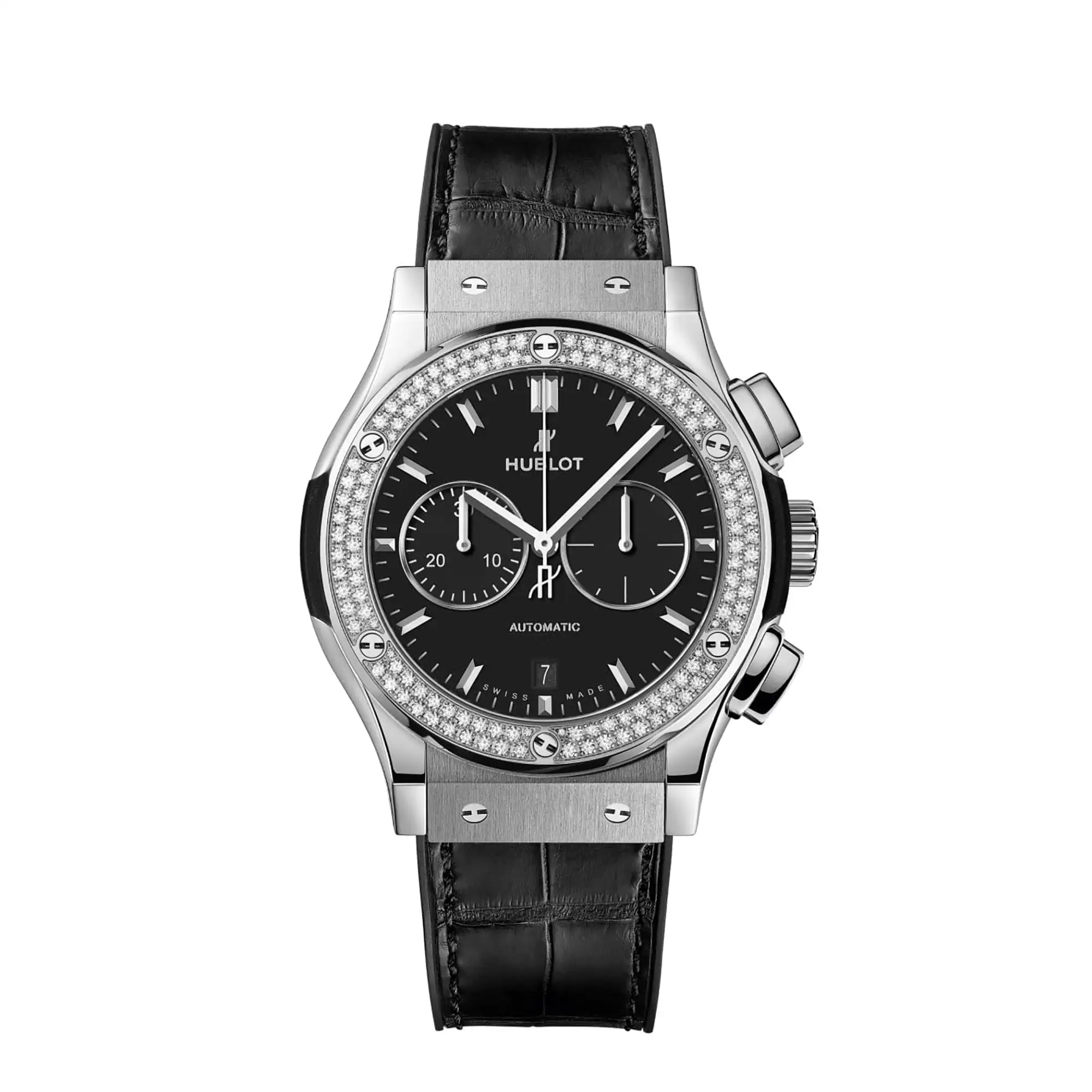 Hublot Replicas Classic Fusion Chronograph Titanium Diamonds 42MM 541 NX 1171 LR 1104
