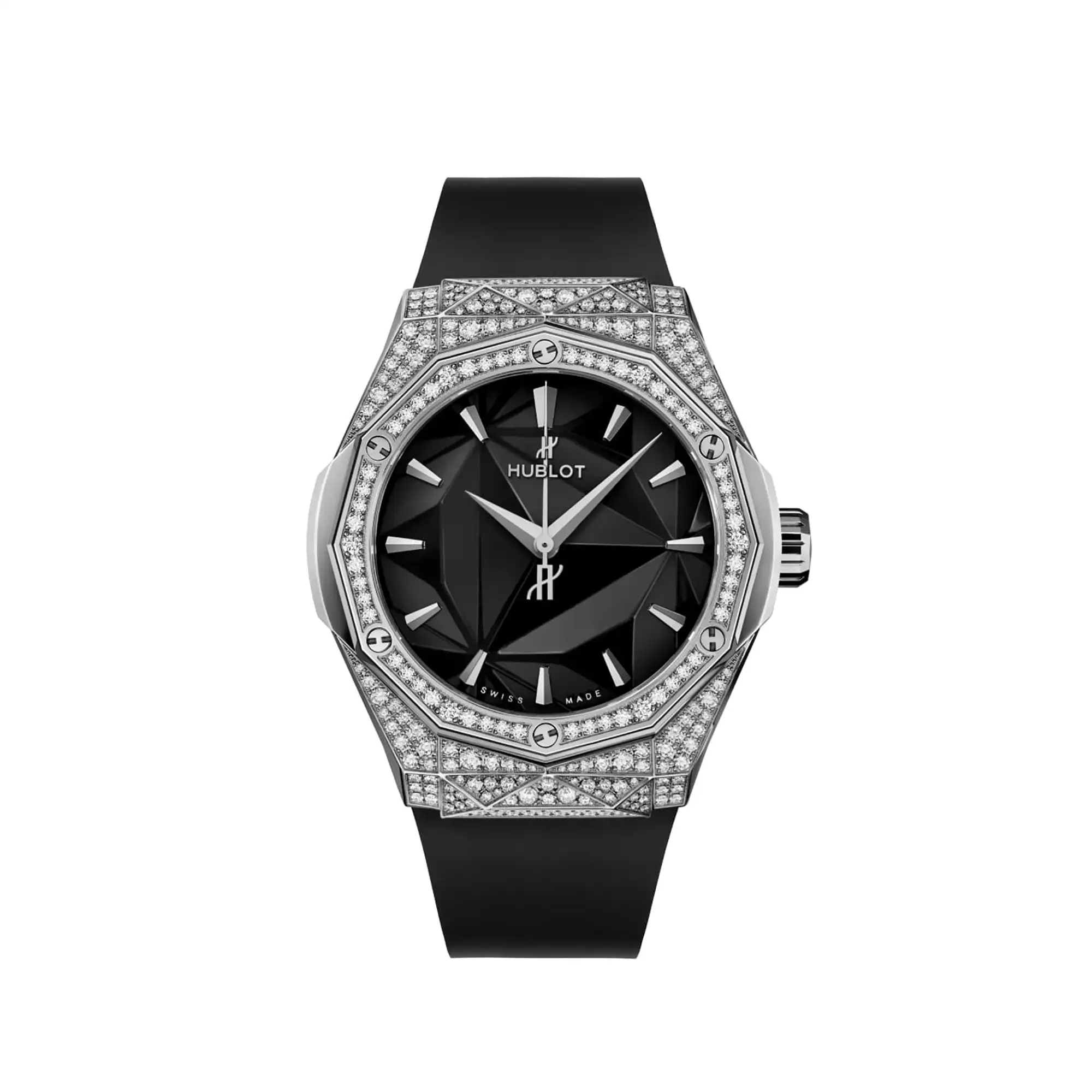 Hublot Replicas Classic Fusion Orlinski Titanium Pave 40MM 550 NS 1800 RX 1604 ORL19