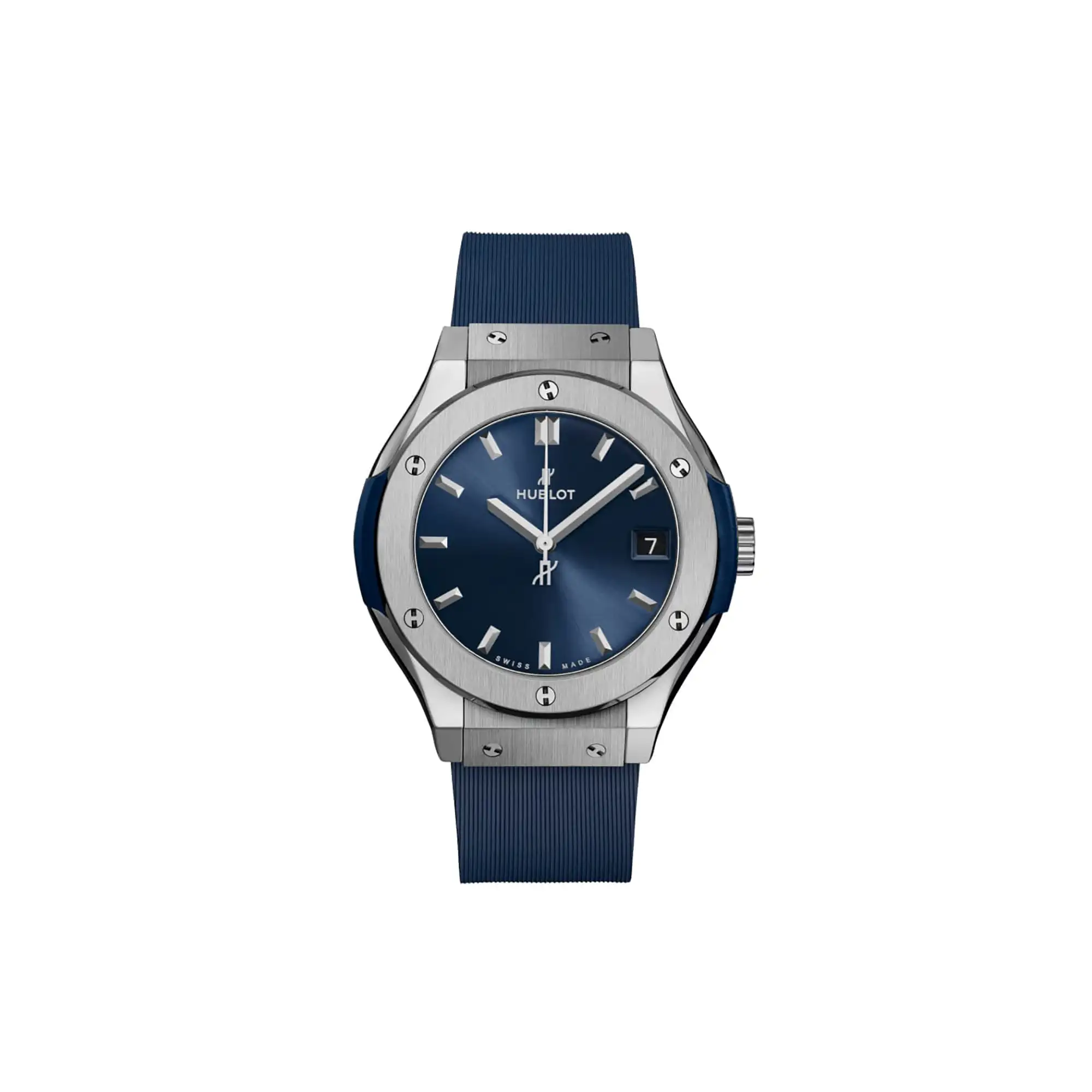 Hublot Replicas Classic Fusion Titanium Blue 33MM 581 NX 7170 RX
