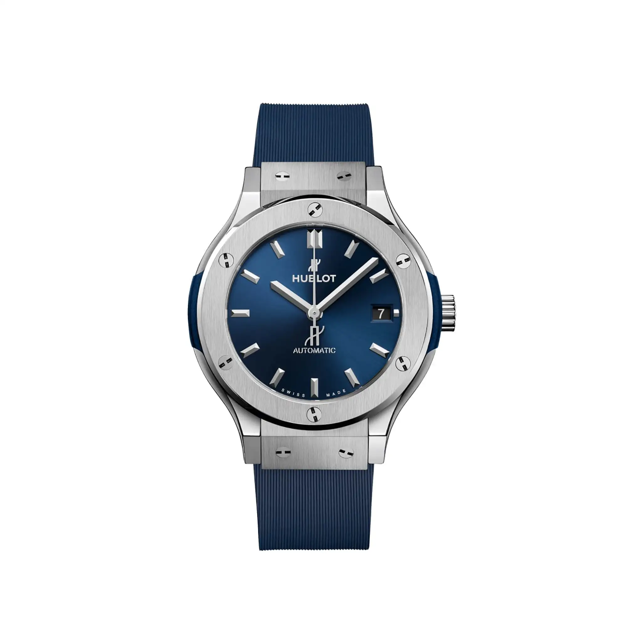 Hublot Replicas Classic Fusion Titanium Blue 38MM 565 NX 7170 RX
