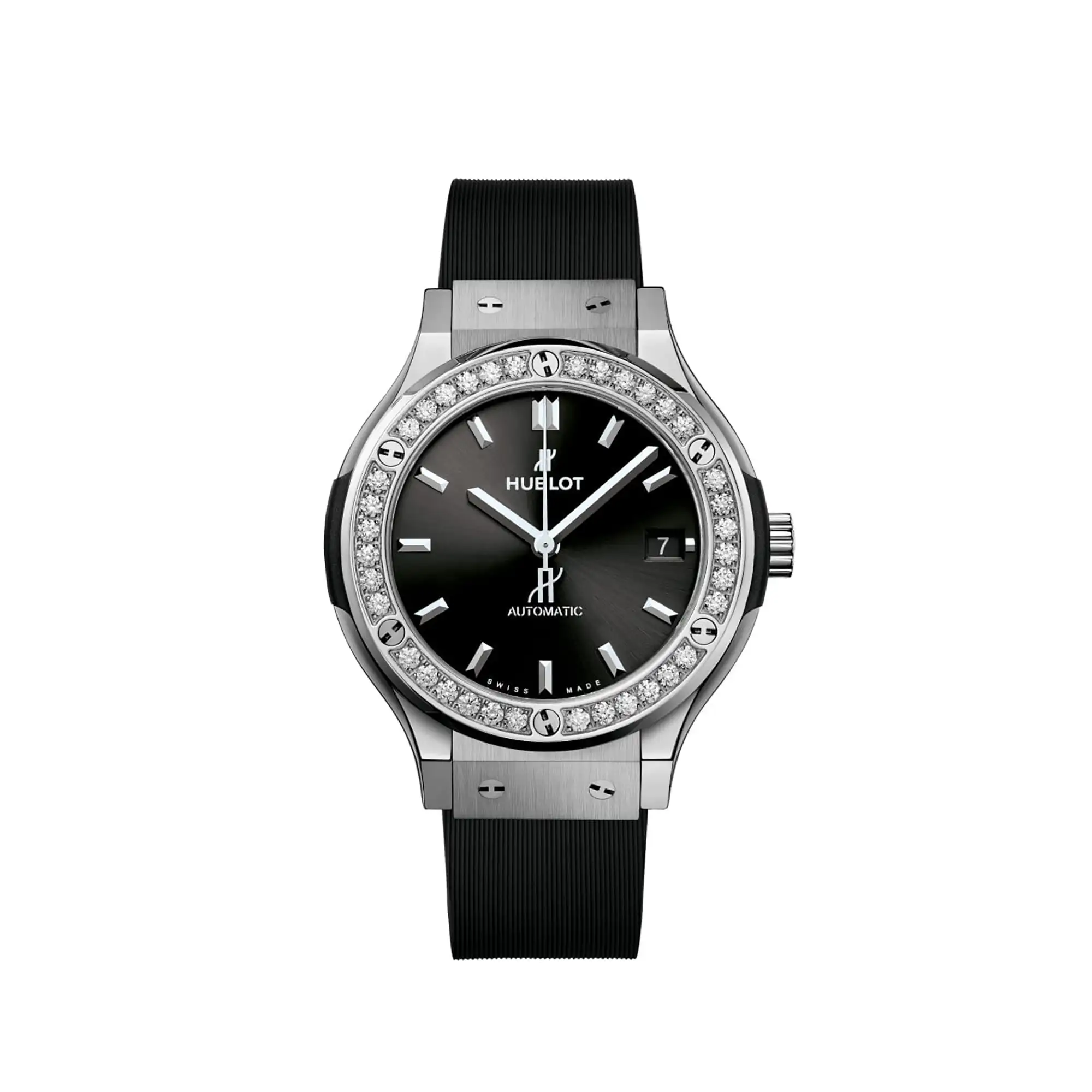 Hublot Replicas Classic Fusion Titanium Diamonds 38MM 565 NX 1470 RX 1204