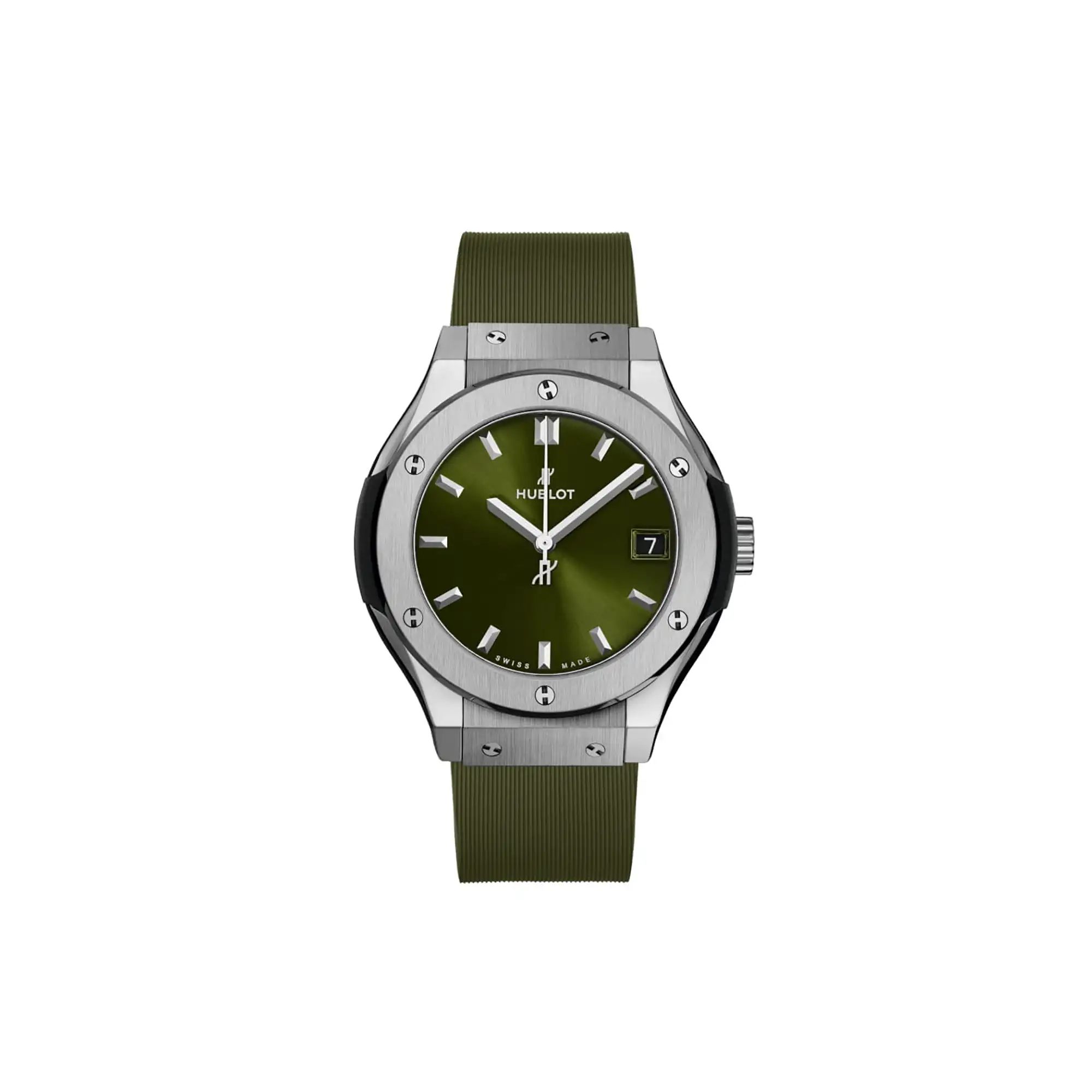 Hublot Replicas Classic Fusion Titanium Green 33MM 581 NX 8970 RX