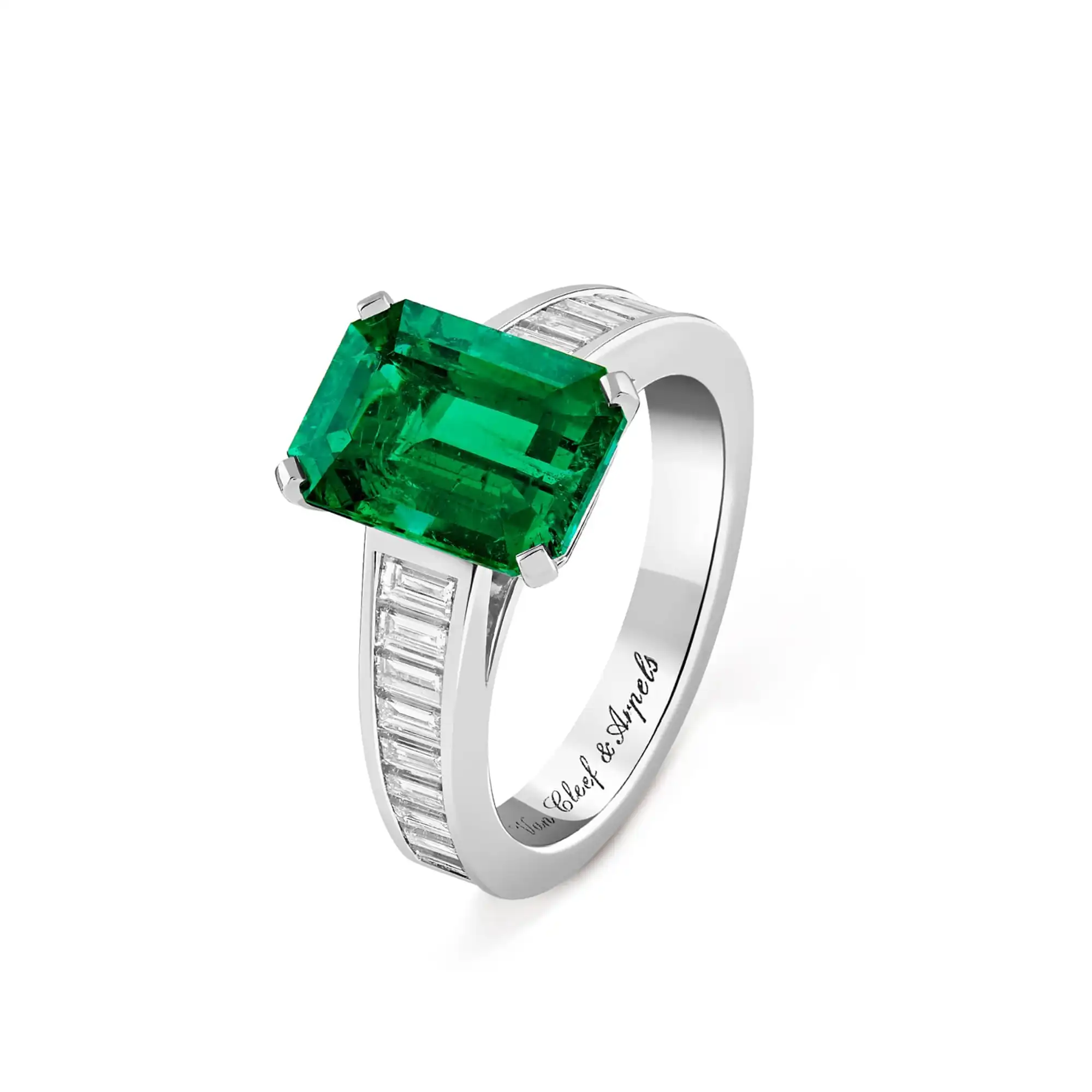 Menuet solitaire 325 ctPlatinum van cleef fake diamond rings VCARPECE00