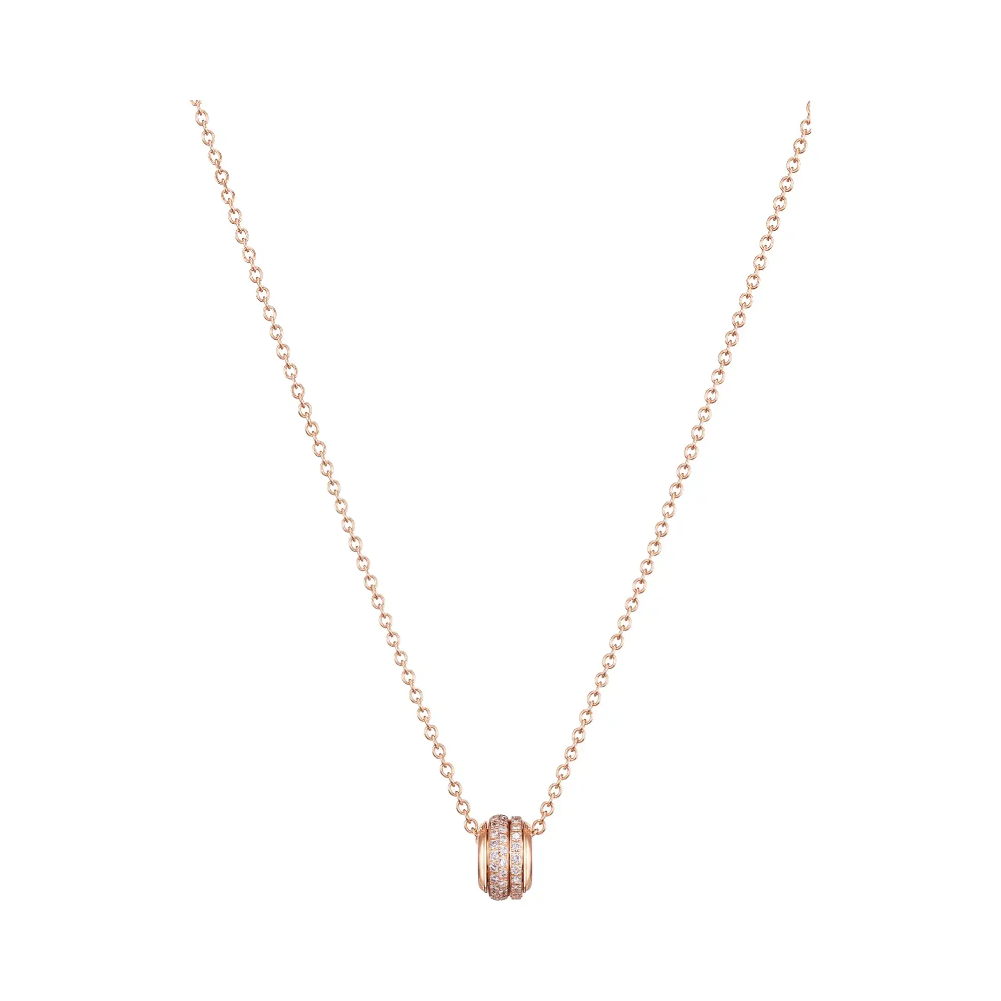 PIAGET Possession pendant Rose Gold fake diamond necklace G33P0088