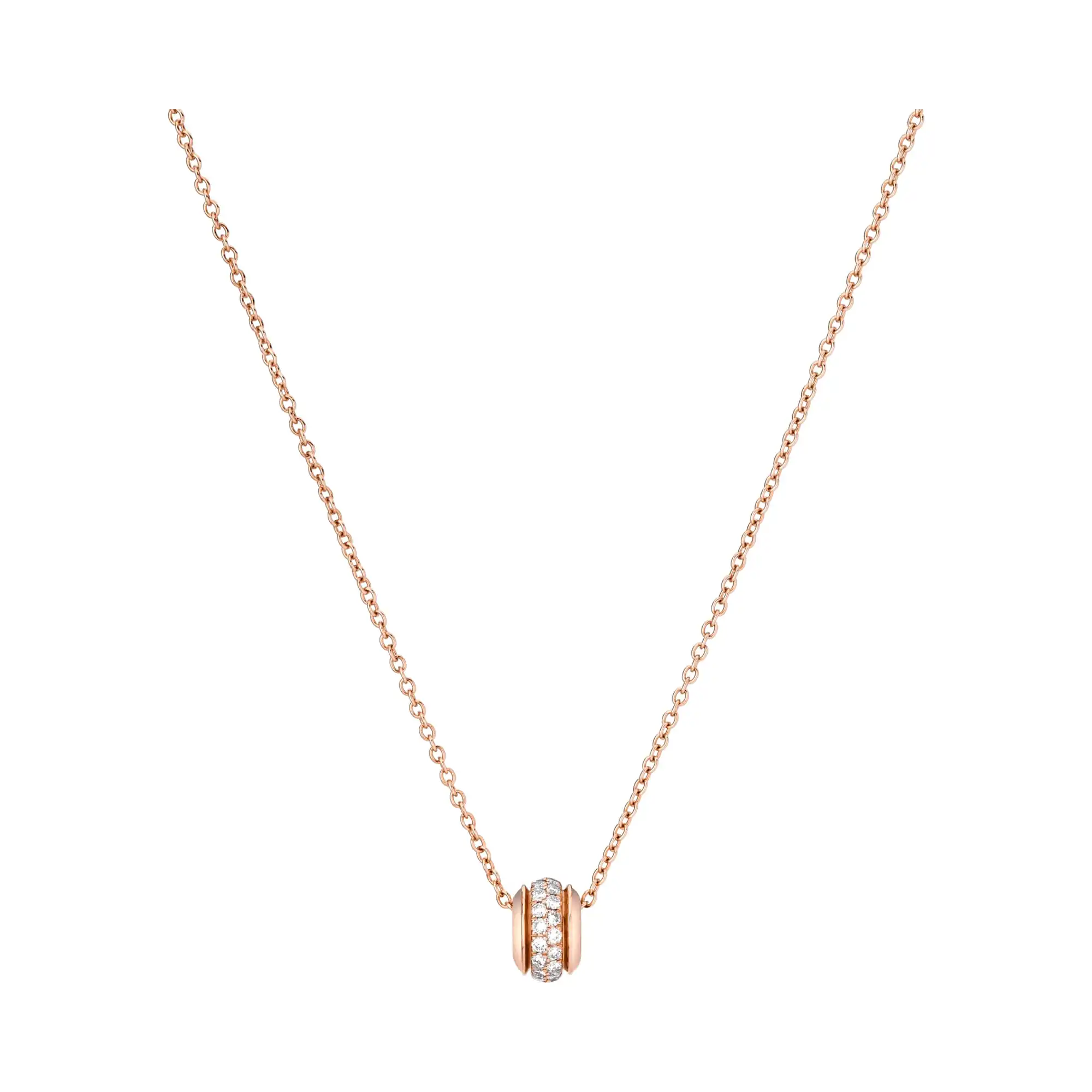 PIAGET Possession pendant Rose Gold fake diamond necklace G33P0095