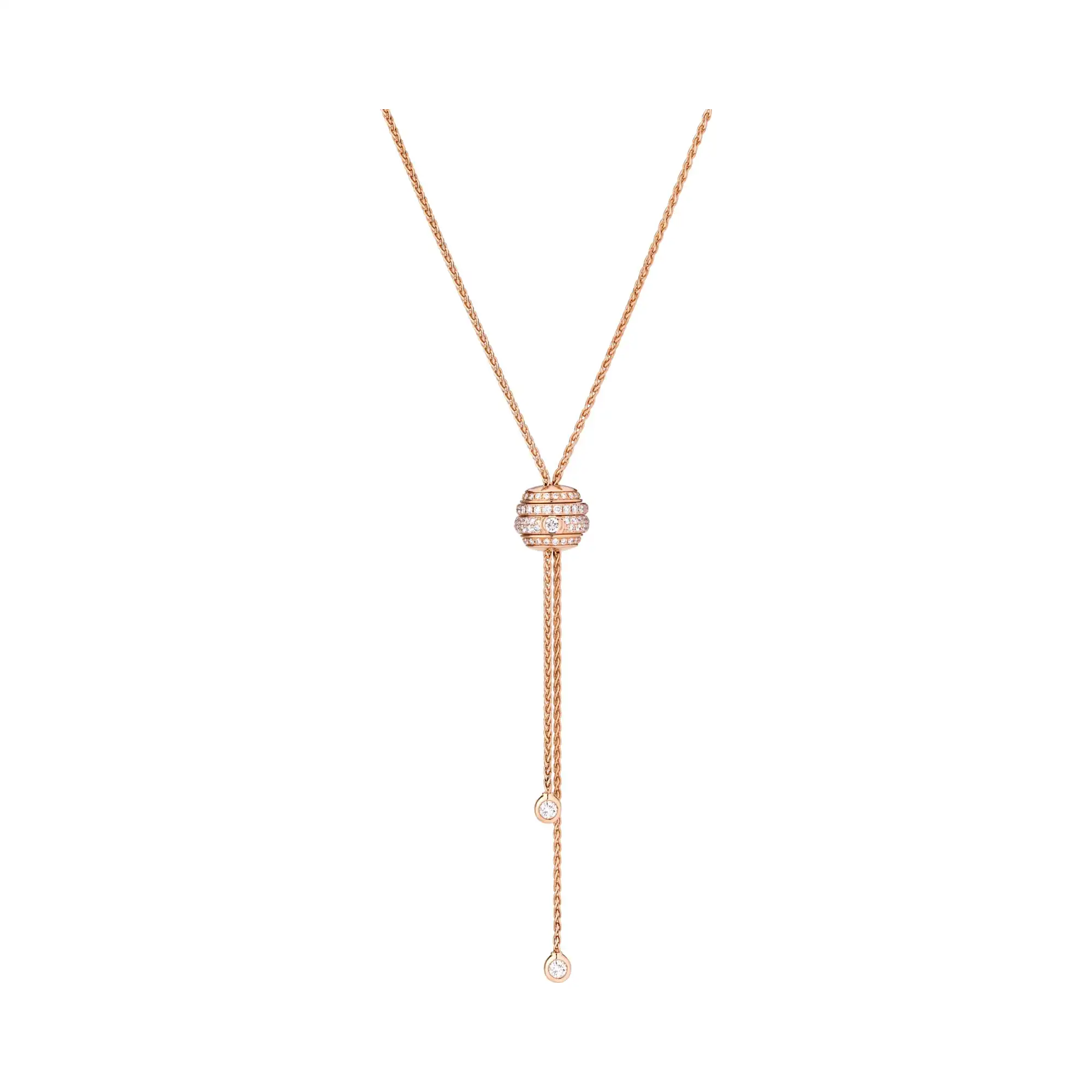 PIAGET Possession pendant Rose Gold fake diamond necklace G33P0097