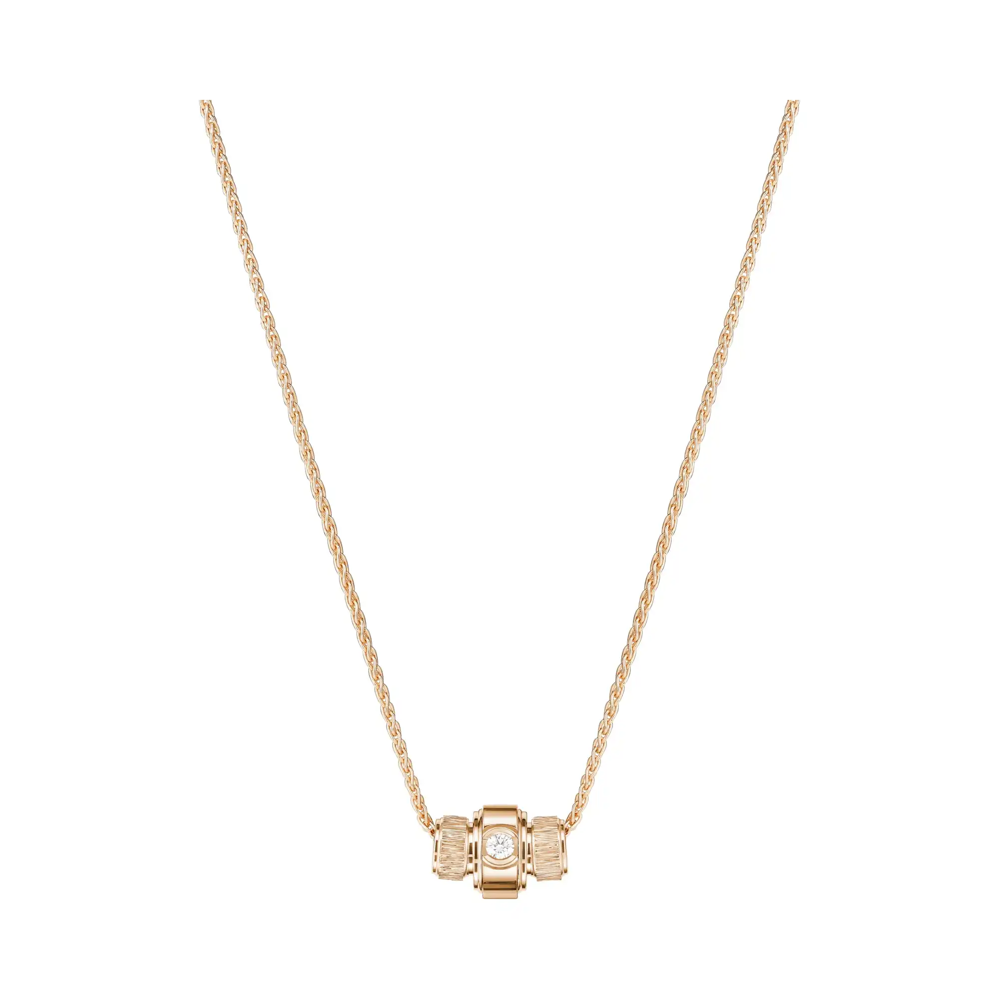PIAGET Possession pendant Rose Gold fake diamond necklace G33PI200
