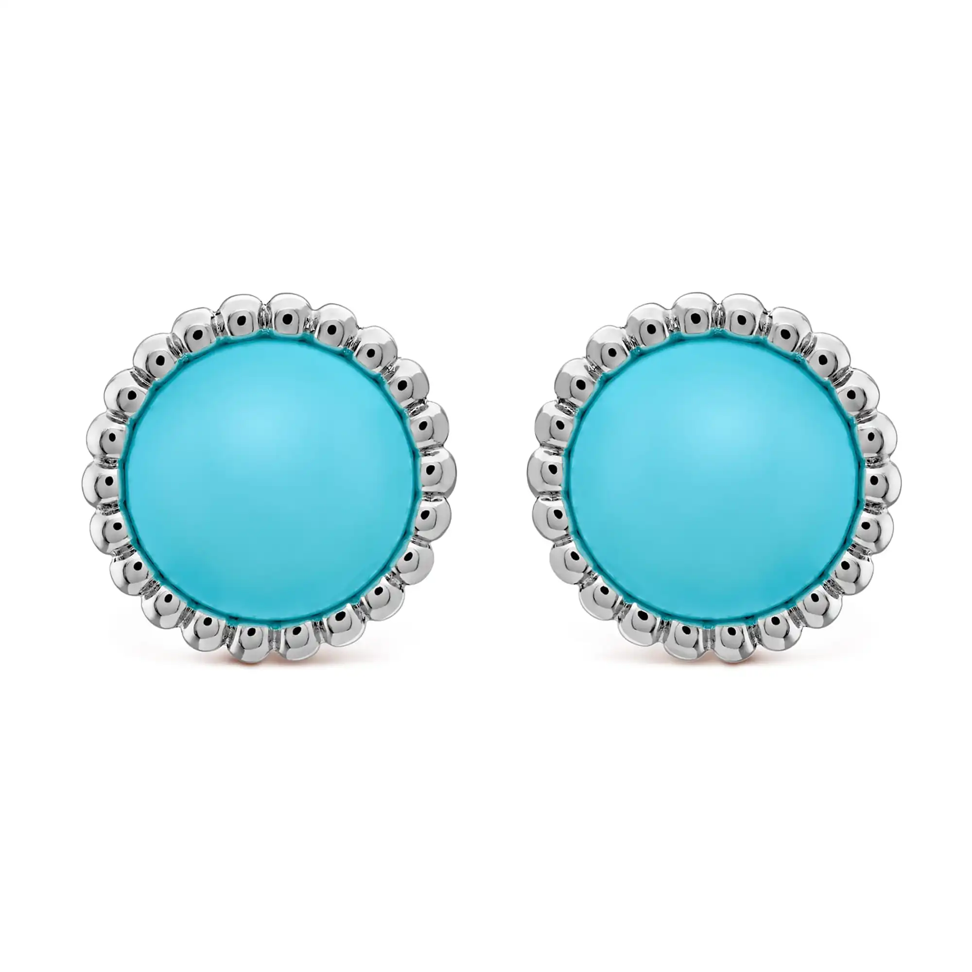 Perlee couleurs van cleef arpels earrings replica 18K white VCARP4DT00