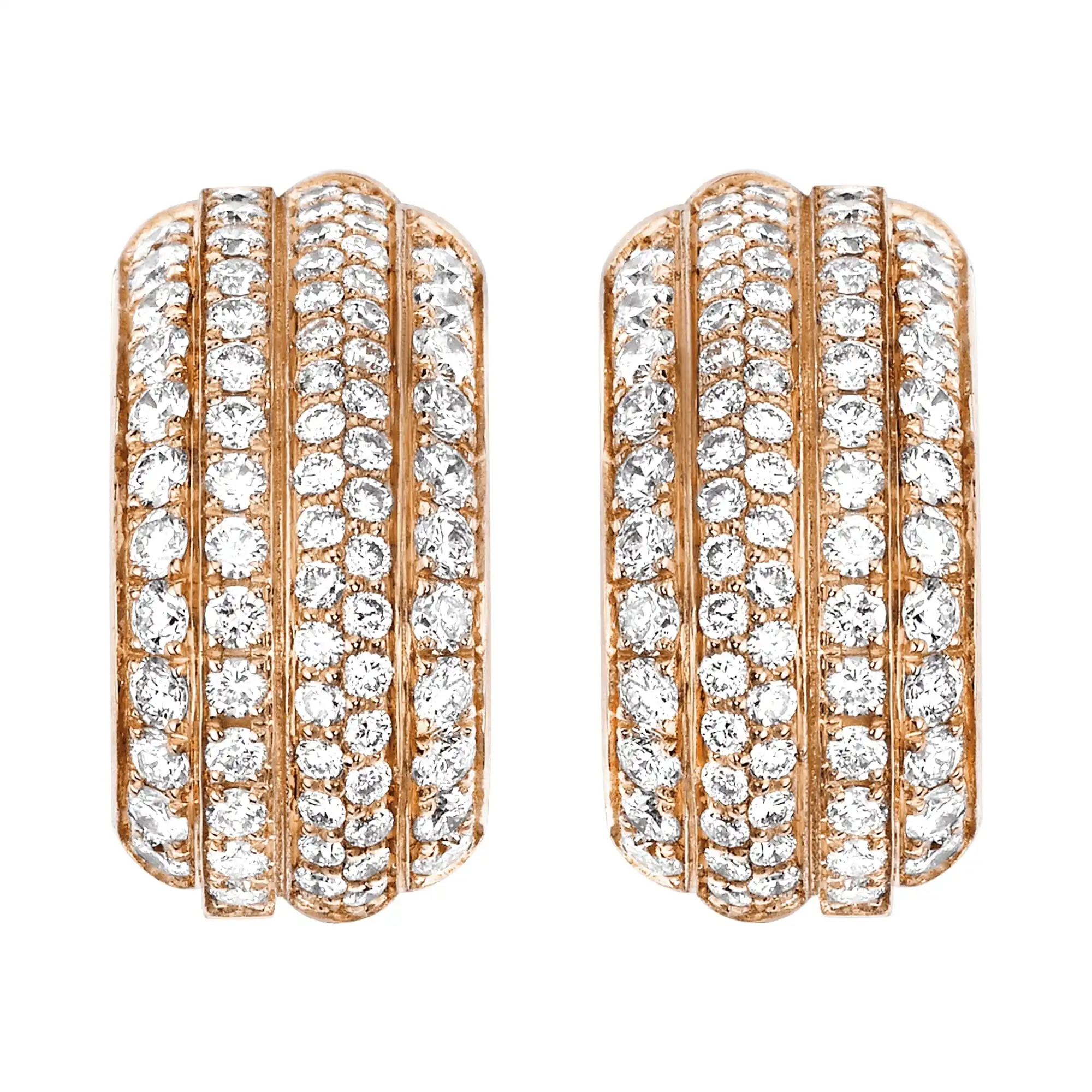 Possession earrings Rose Gold Diamond replica earrings G38PY700