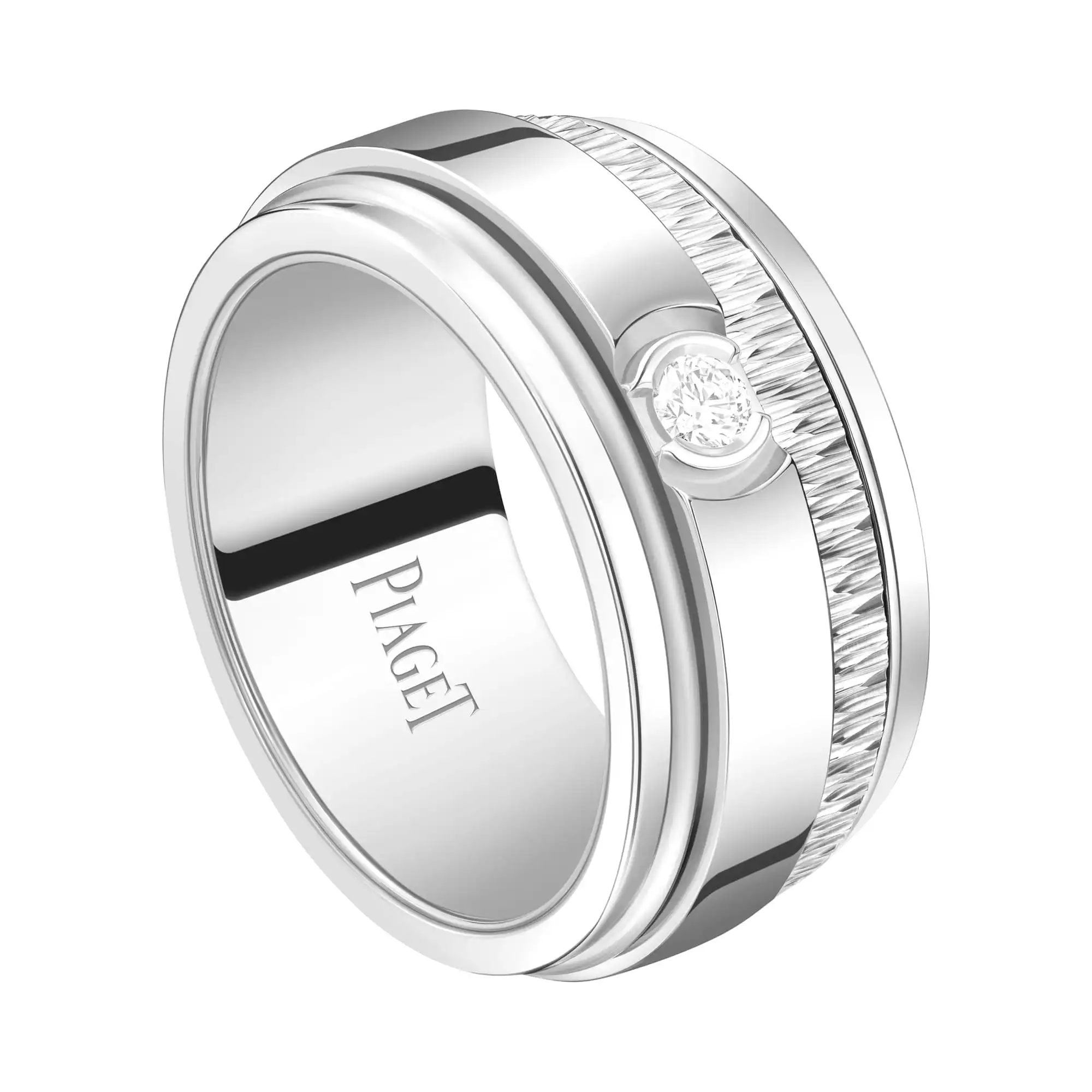 Possession ring Large modelWhite Gold fake diamond rings G34P8N00