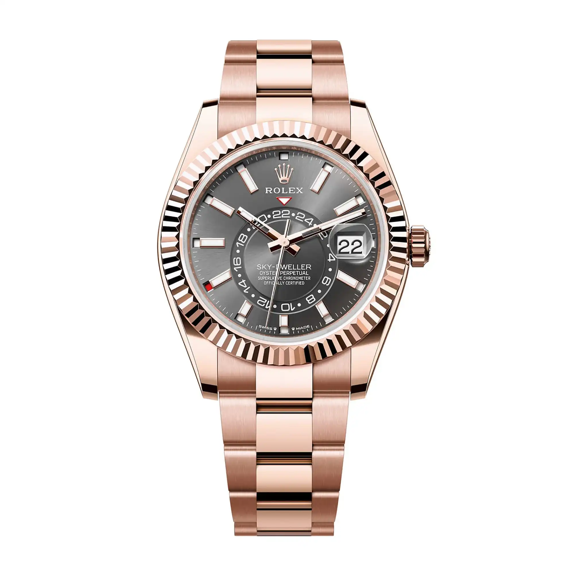 REPLICA ROLEX WATCHES FOR SALE SKY DWELLER ROSE GOLD SLATE M336935 0004 NOOB