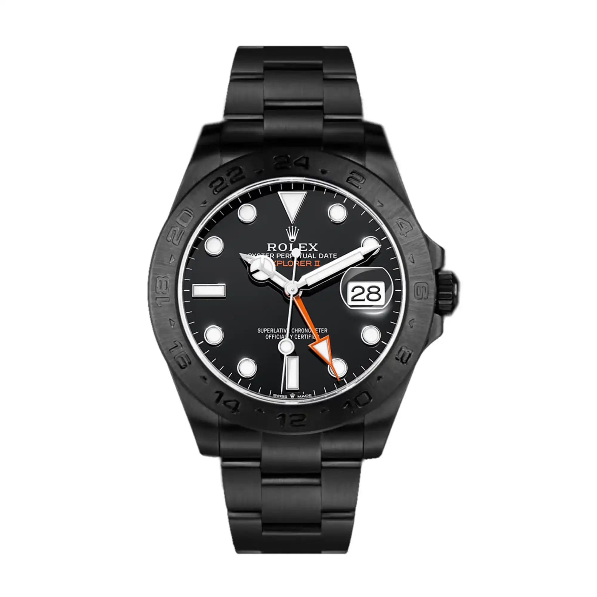 ROLEX REPLICA SUPER CLONE WATCHES EXPLORER II 226570 DLC PVD 226570DLC