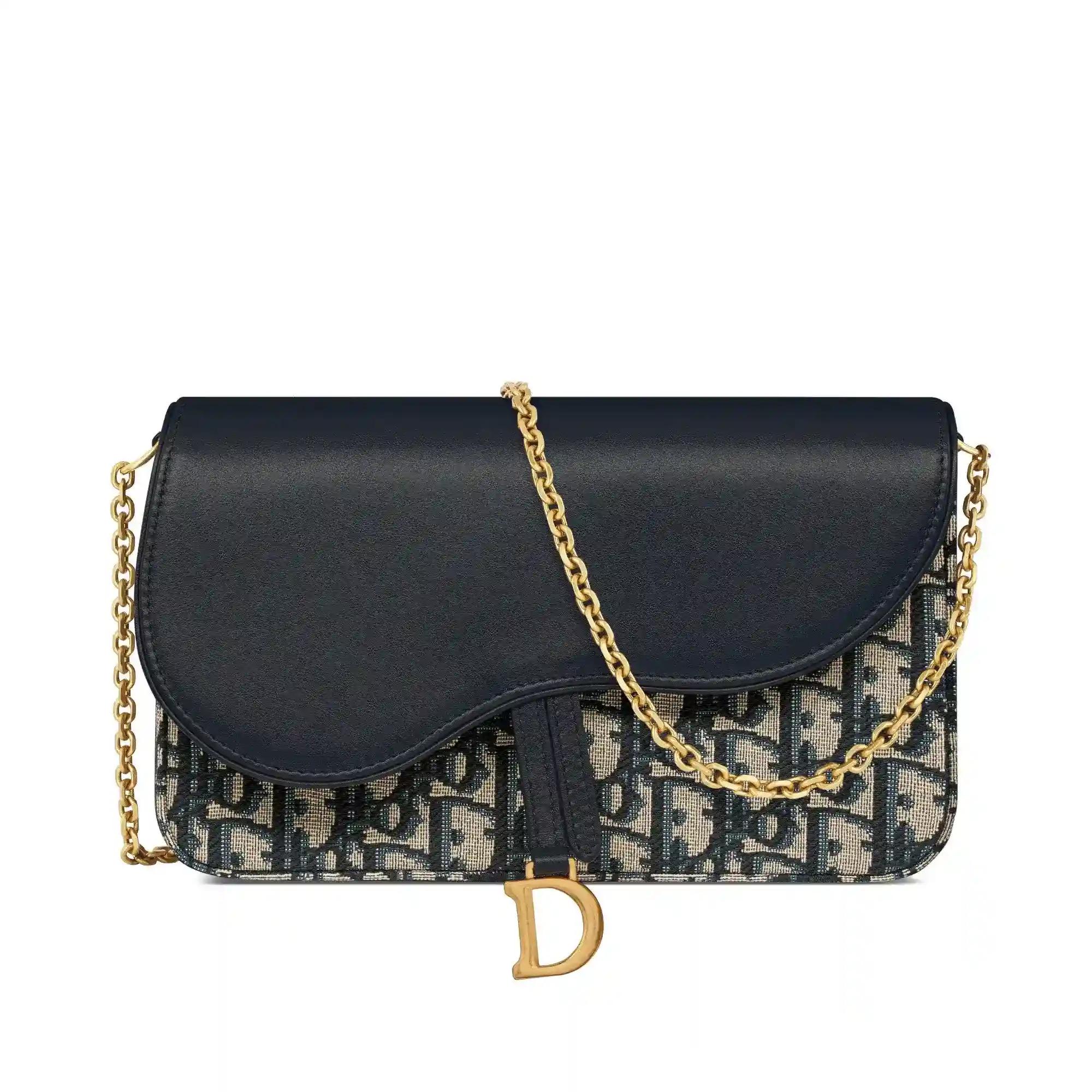 Replica Saddle Pouch with Chain S5907CNKOM928 E01