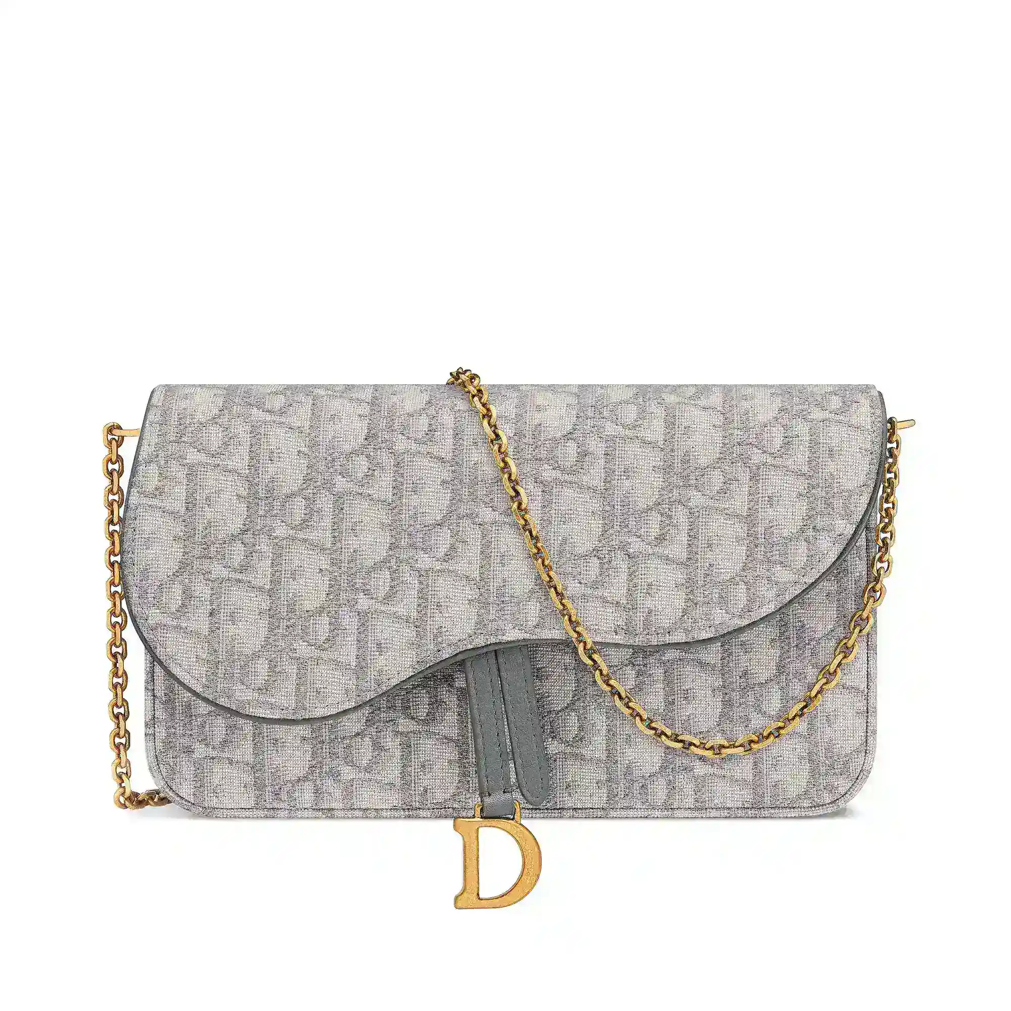 Replica Saddle Pouch with Chain S5907CTZQM932 E01