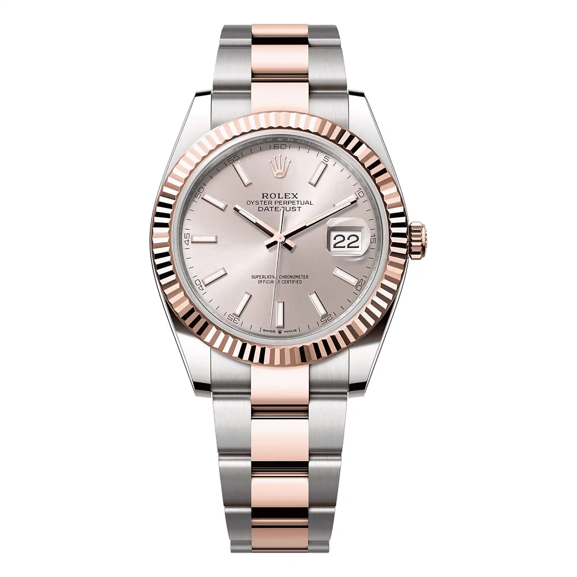 SUPER CLONE ROLEX REPLICA WATCH DATEJUST 41 ROSE GOLD 126331 0009 CLEAN