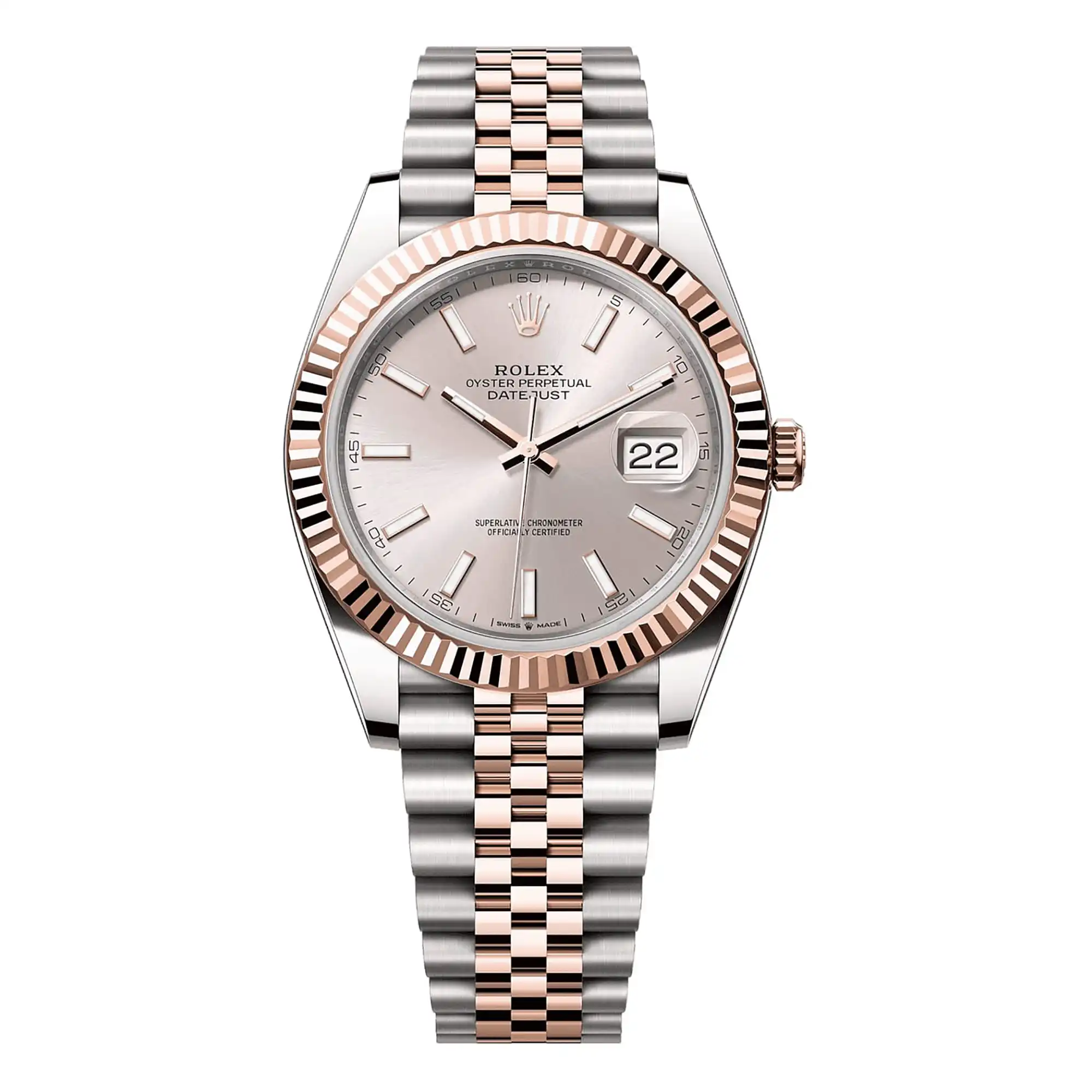 SUPER CLONE ROLEX REPLICA WATCH DATEJUST 41 ROSE GOLD 126331 0010 CLEAN