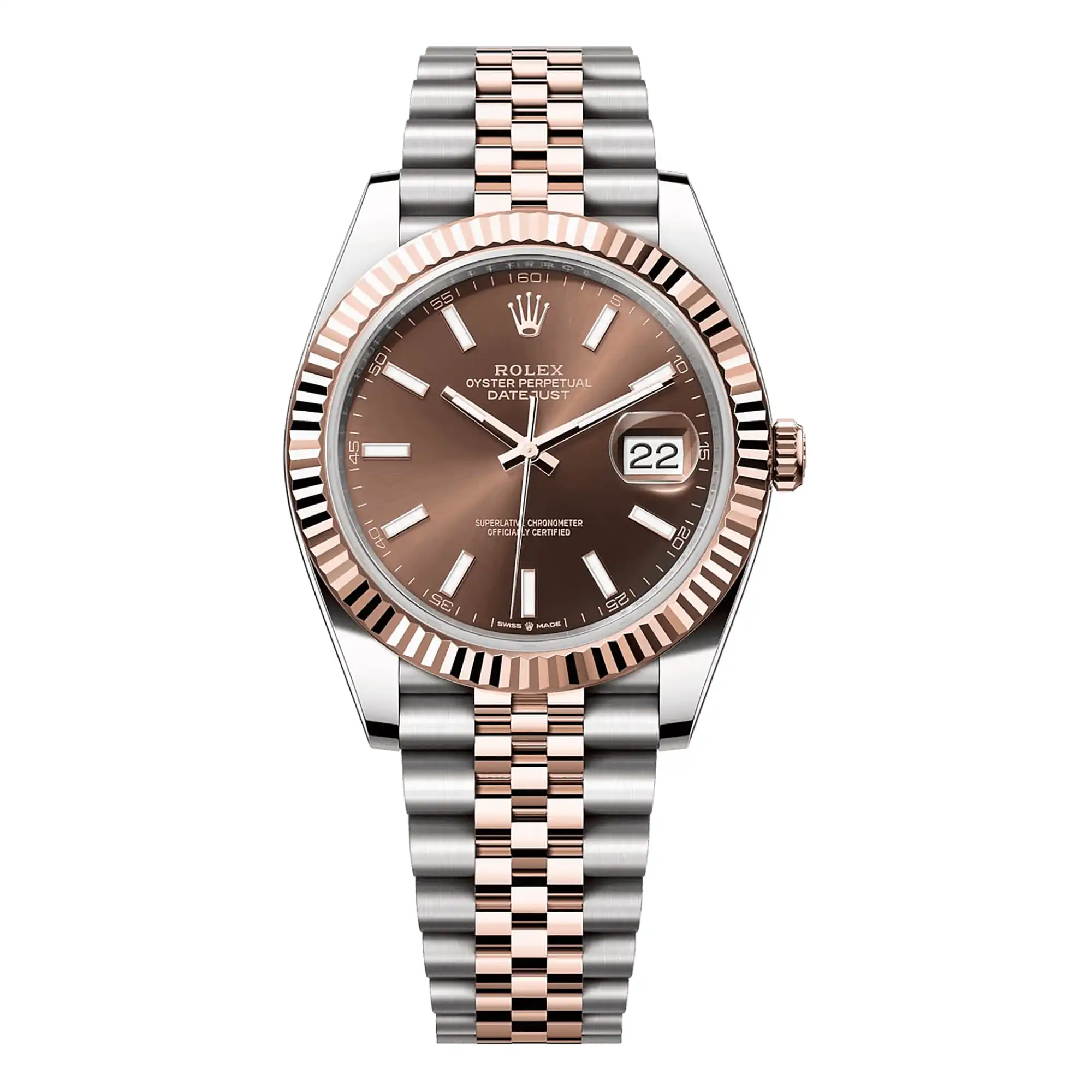 SUPER CLONE ROLEX REPLICA WATCH DATEJUST 41 ROSE GOLD M126331 0002 CLEAN