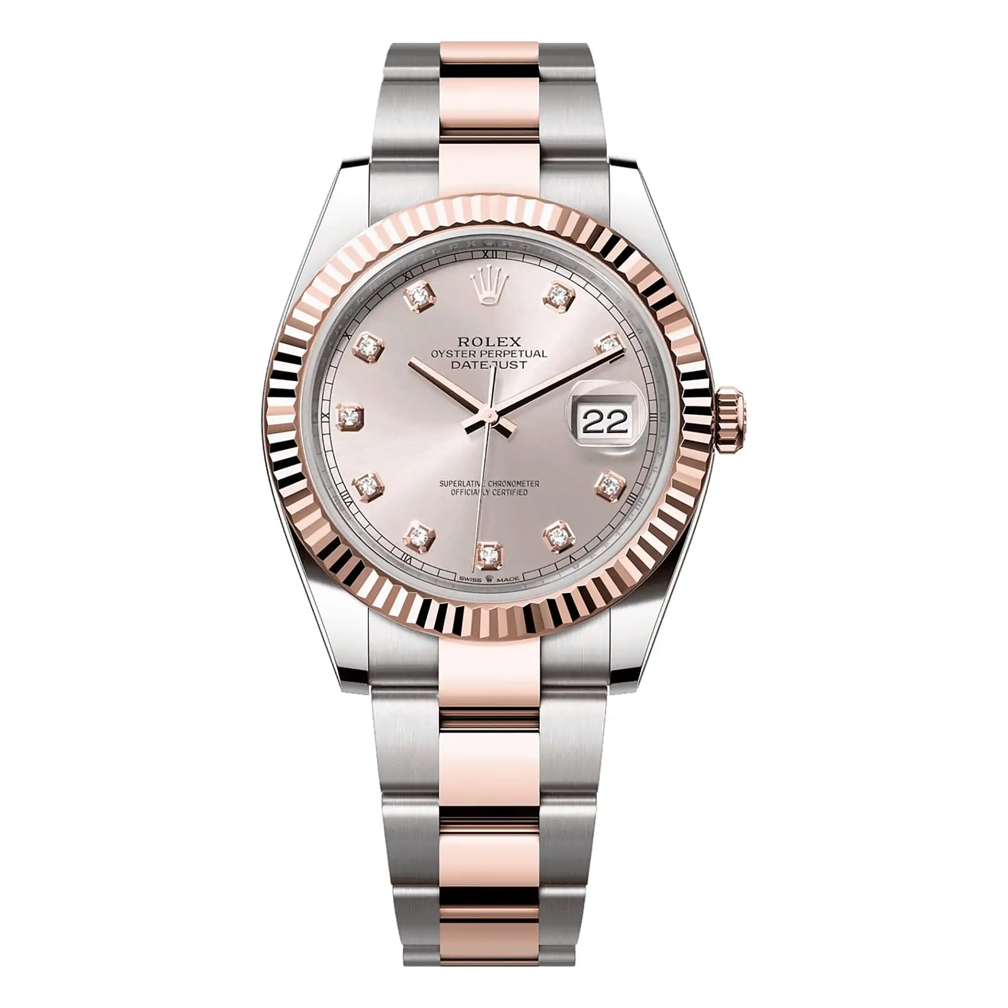 SUPER CLONE ROLEX REPLICA WATCH DATEJUST 41 ROSE GOLD M126331 0007 CLEAN