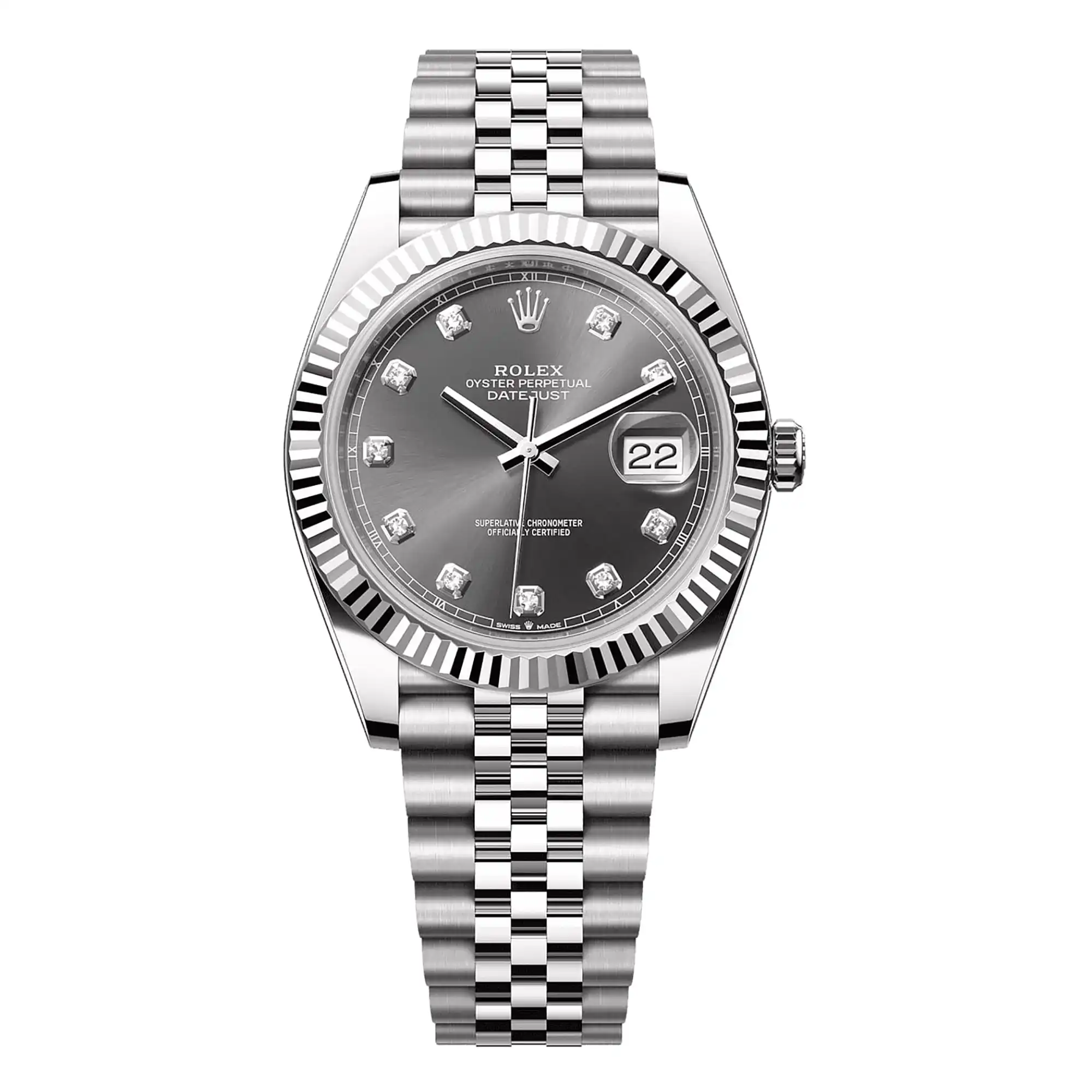 SUPER CLONE ROLEX REPLICA WATCH DATEJUST 41 WHITE GOLD 126334 0006 CLEAN