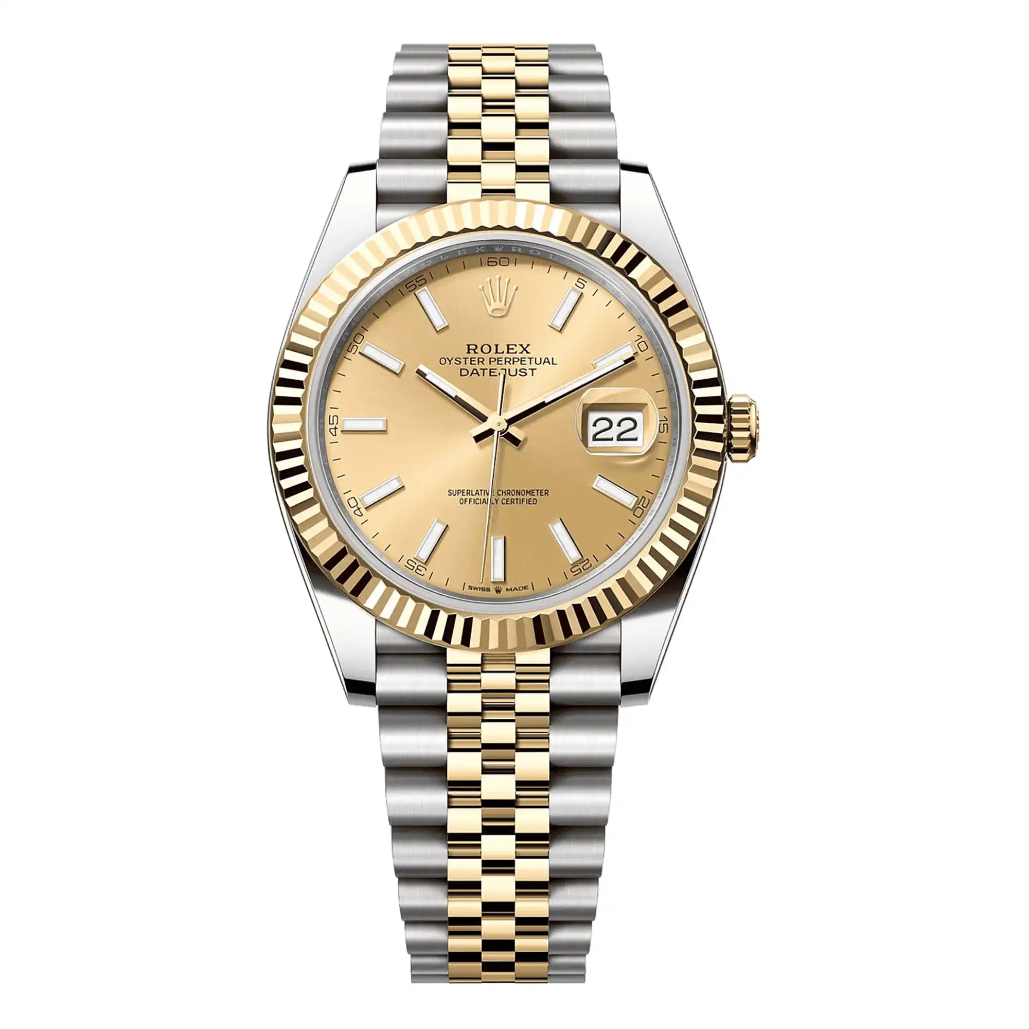 SUPER CLONE ROLEX REPLICA WATCH DATEJUST 41 YELLOW GOLD 126333 0010 CLEAN
