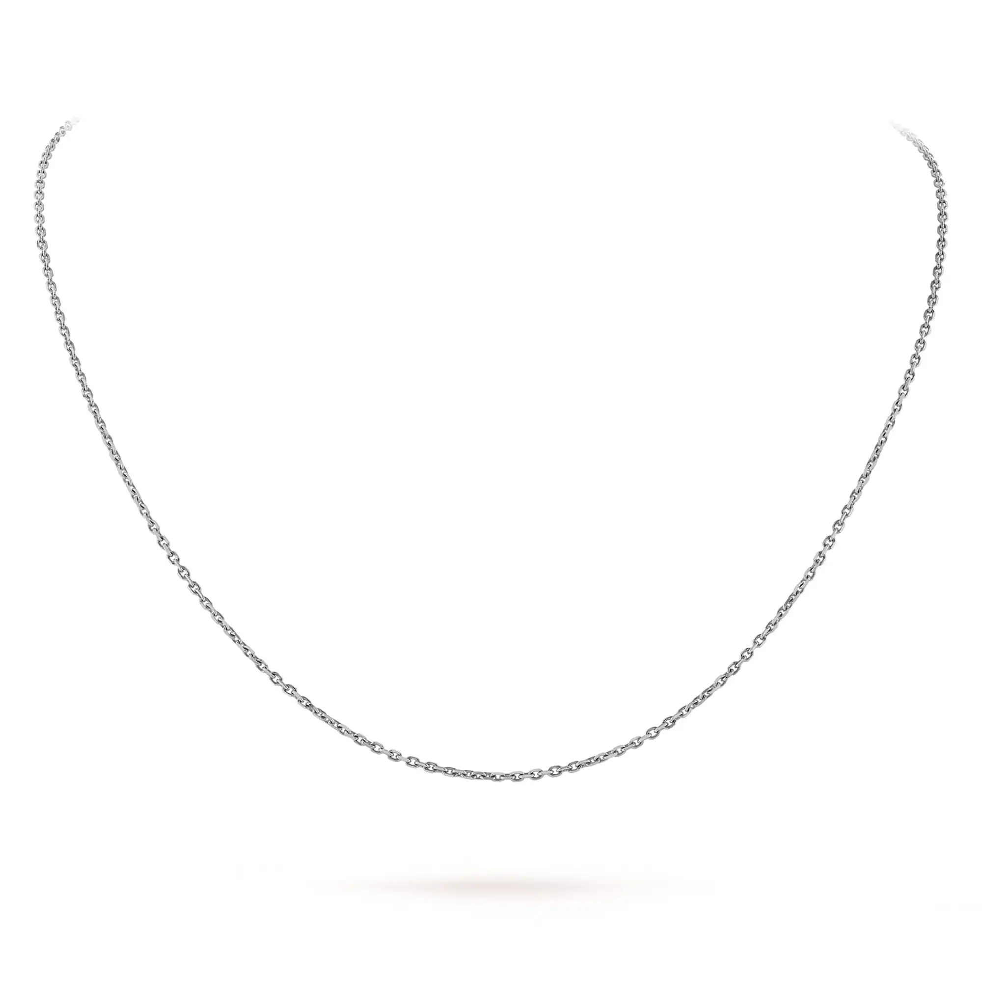 Van Cleef Arpels Trace Chain 42cm 18K White Gold VCARO26L00
