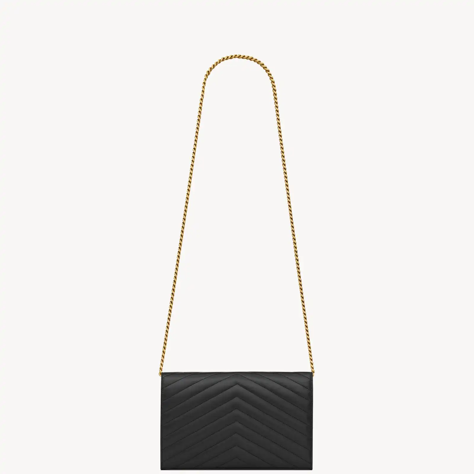 YSL Replica cassandre chain wallet in lambskin 377828AAA441000 B