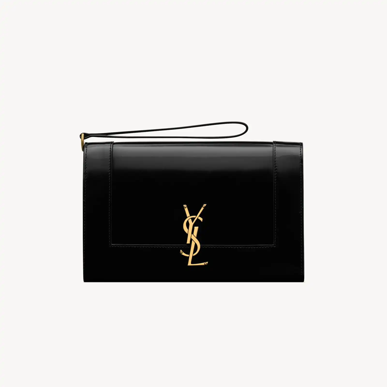 YSL Replica cassandre flap pouch in shiny leather 753883AACQP1000
