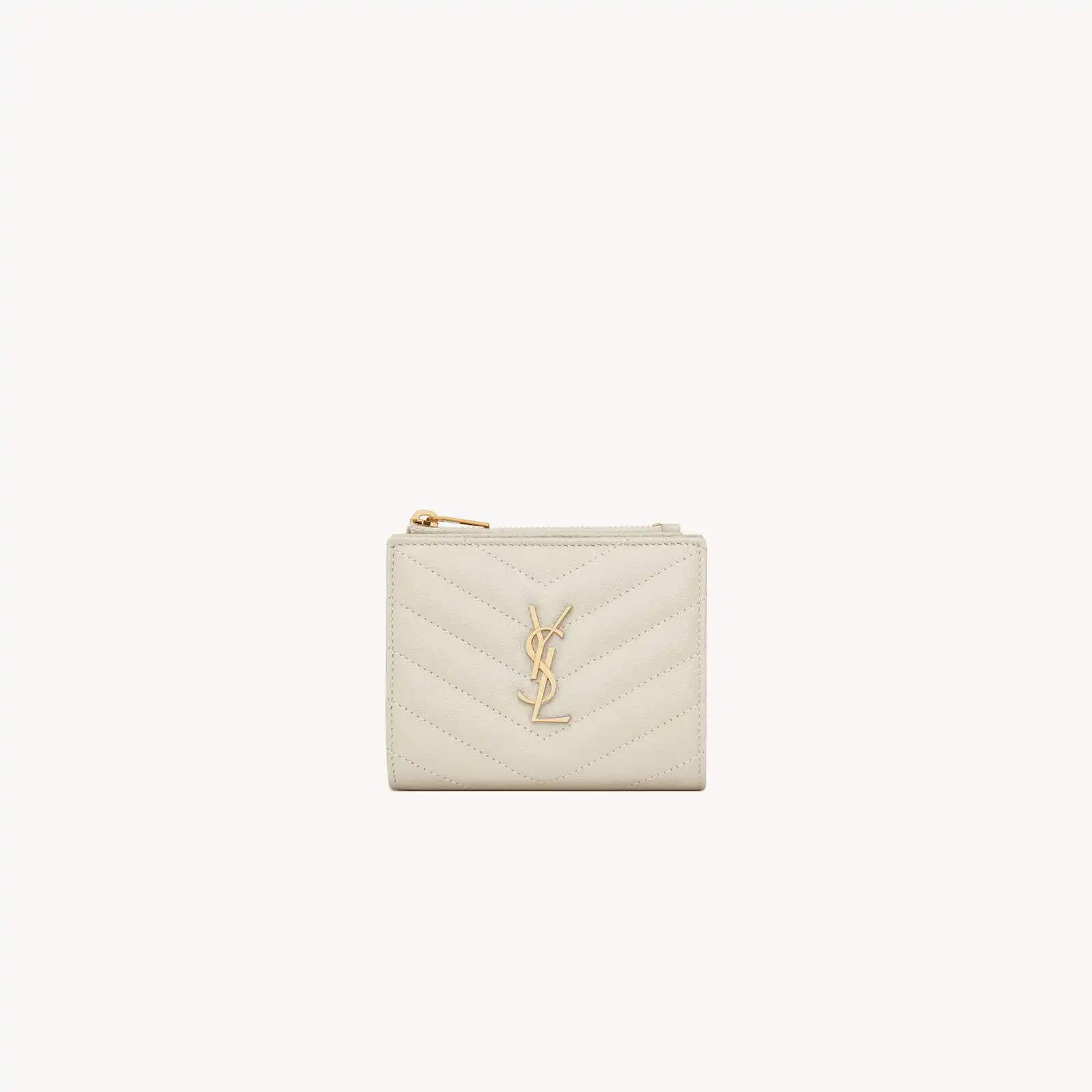 YSL Replica cassandre matelasse bi fold wallet in grain de poudre leather 575879BOW019207