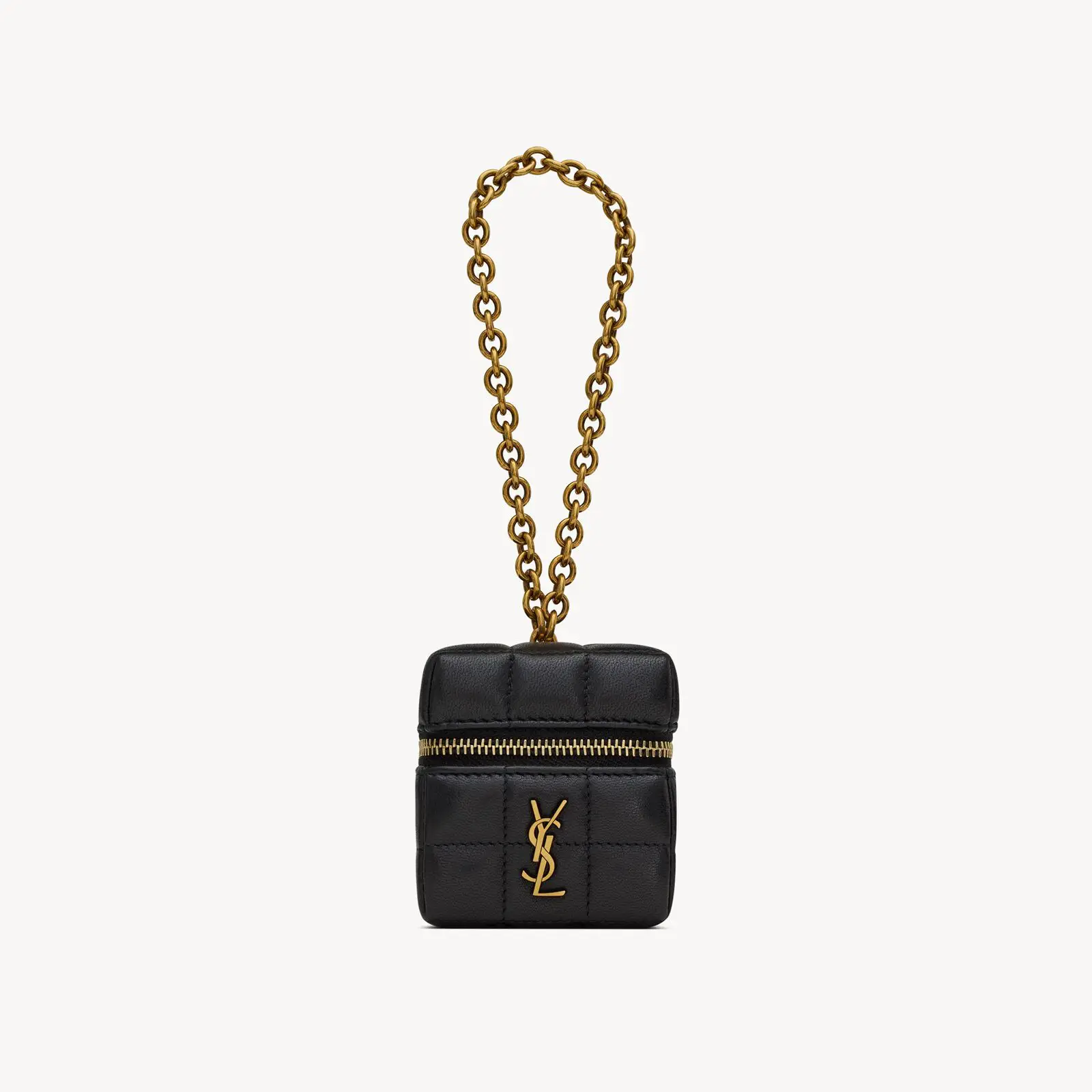 YSL Replica cassandre matelasse carre mini cube on chain in lambskin 773592AABVP1000