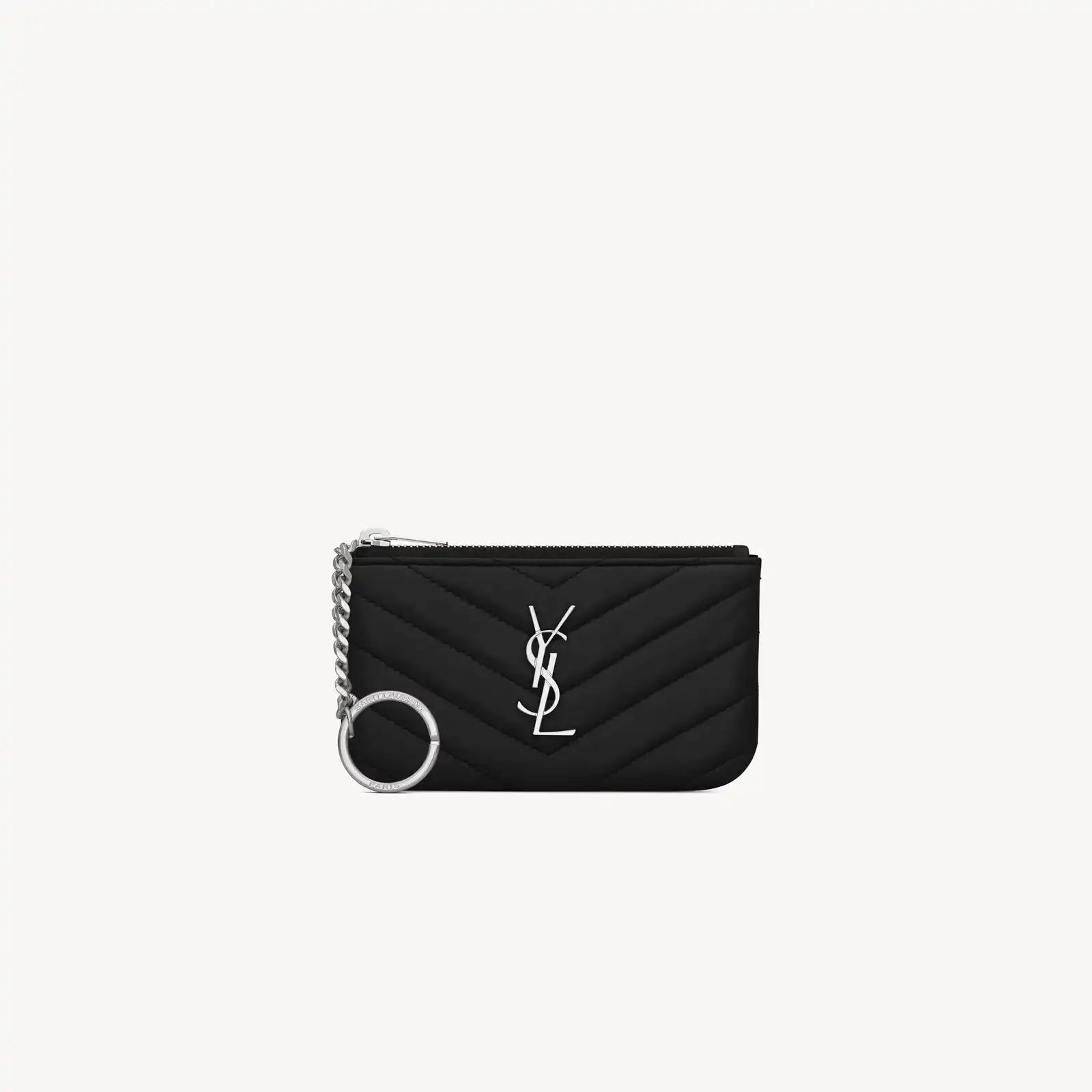 YSL Replica cassandre matelasse key pouch in smooth leather 438386CWU021000