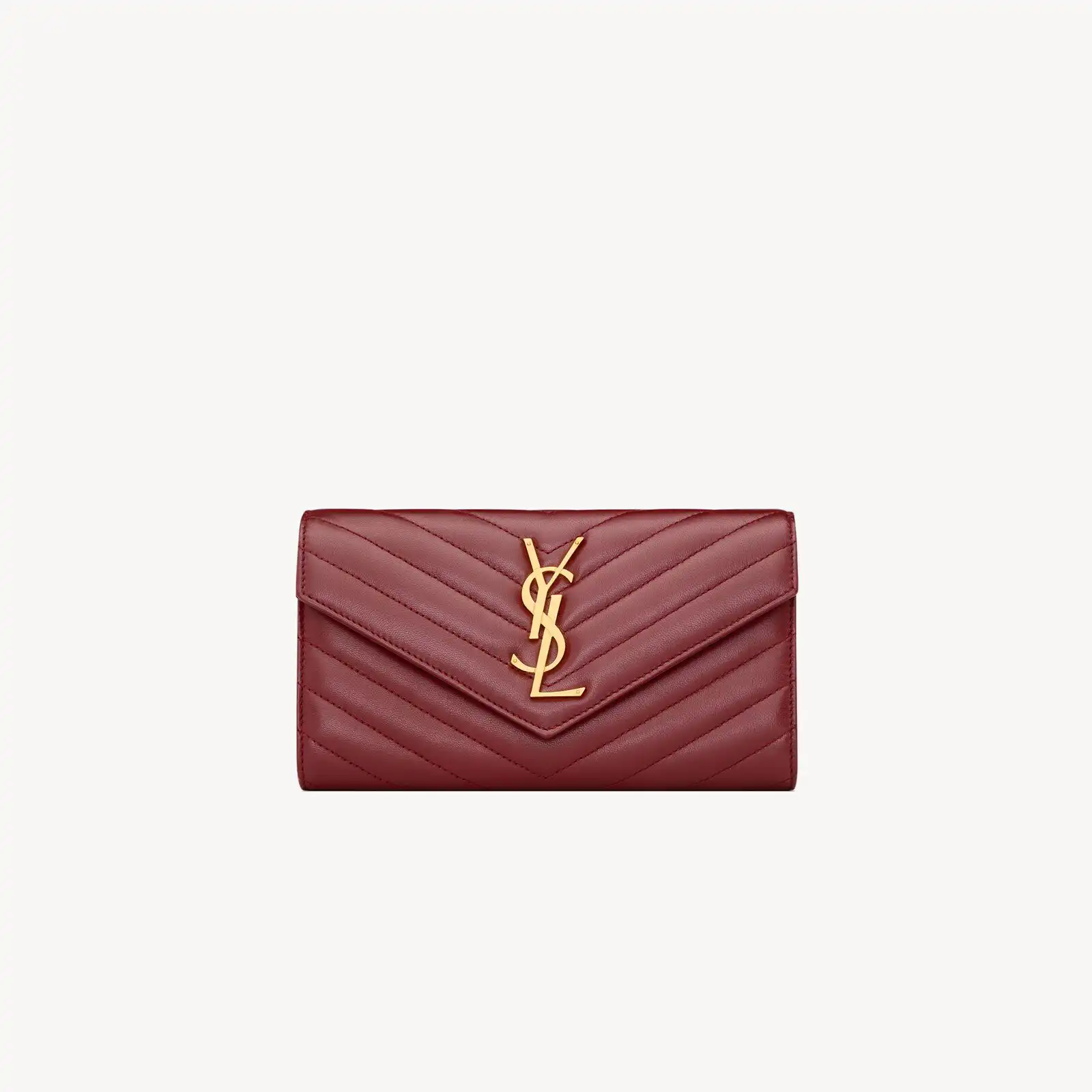 YSL Replica cassandre matelasse large flap wallet in lambskin 372264AAA446592
