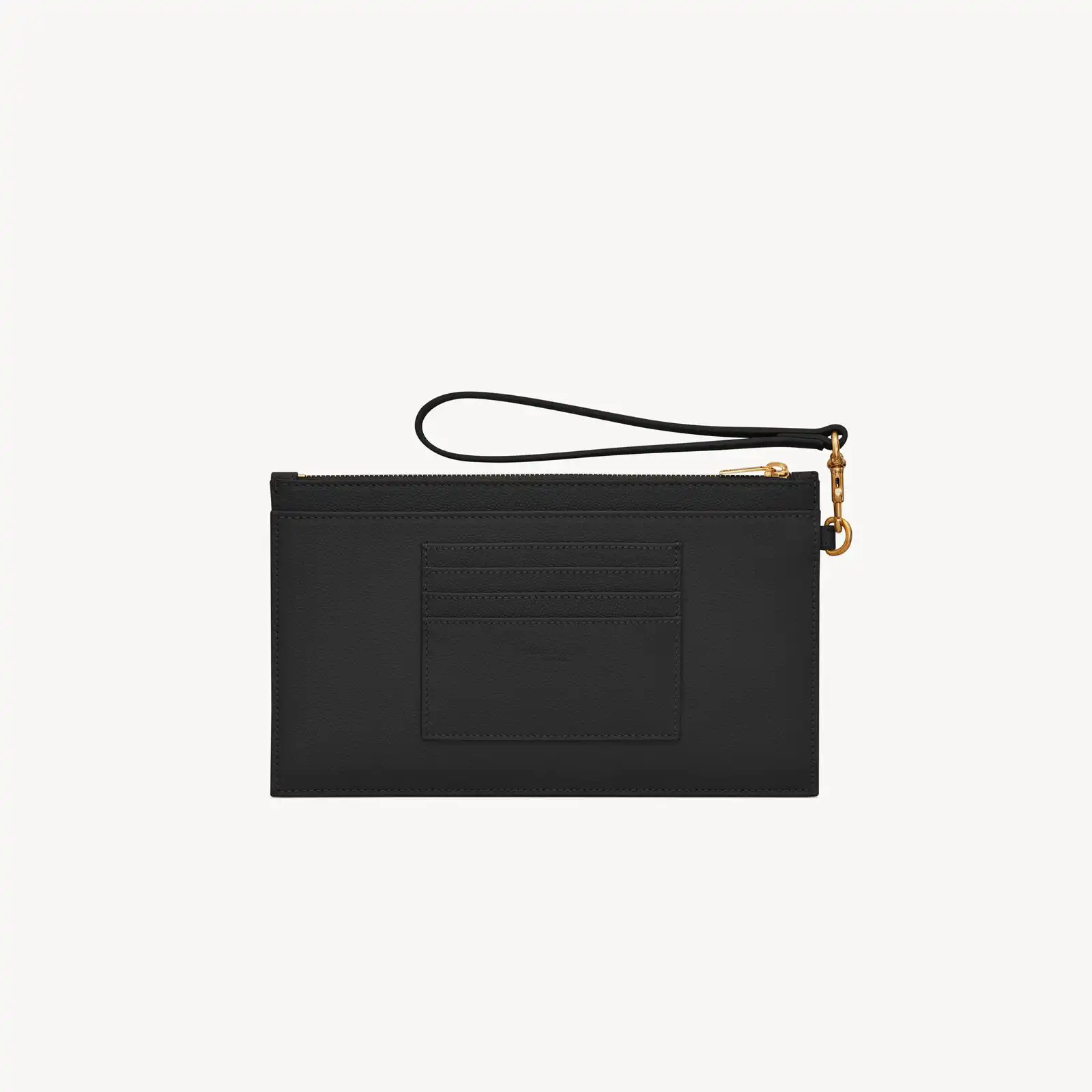 YSL Replica cassandre matelasse large pouch in grain de poudre leather 636313BOW011000 A