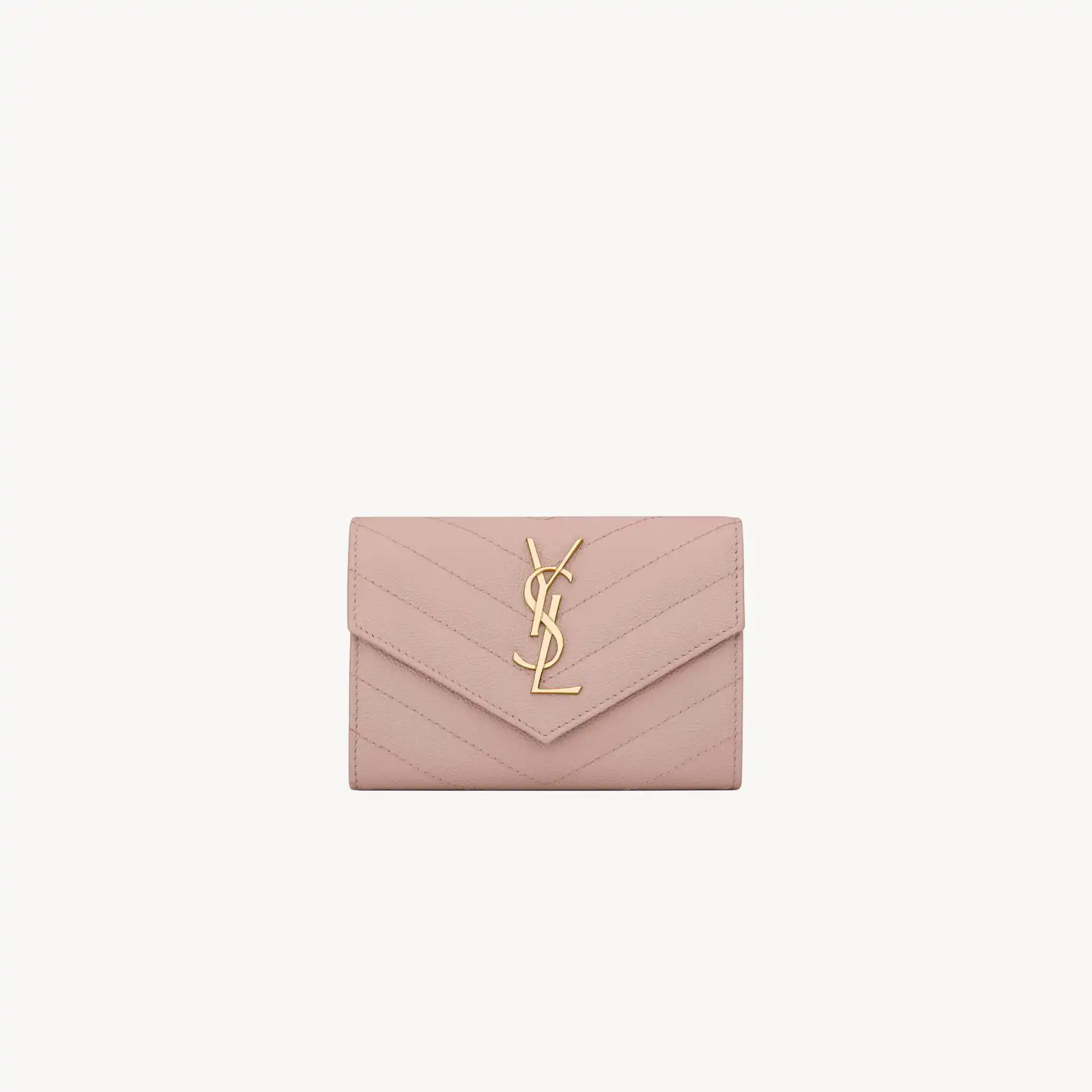 YSL Replica cassandre matelasse small envelope wallet in grain de poudre leather 414404BOW016920