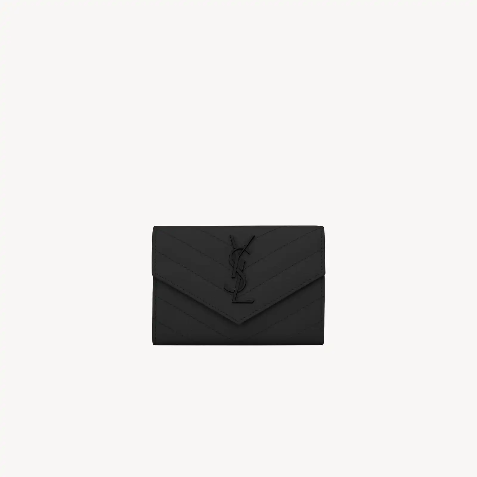 YSL Replica cassandre matelasse small envelope wallet in grain de poudre leather 414404BOW081000
