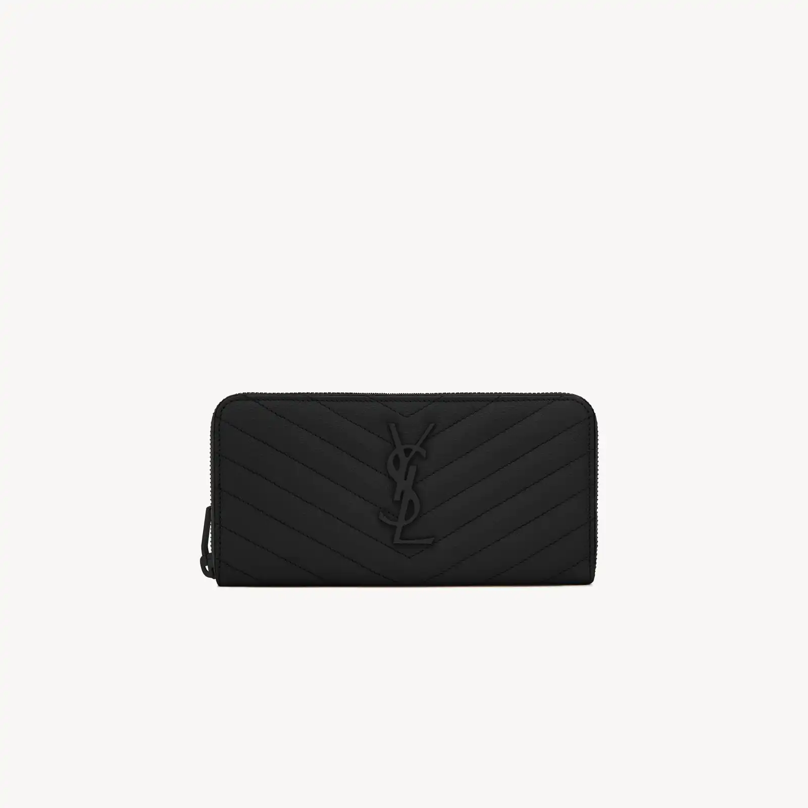 YSL Replica cassandre matelasse zip around wallet in grain de poudre leather 358094BOW081000