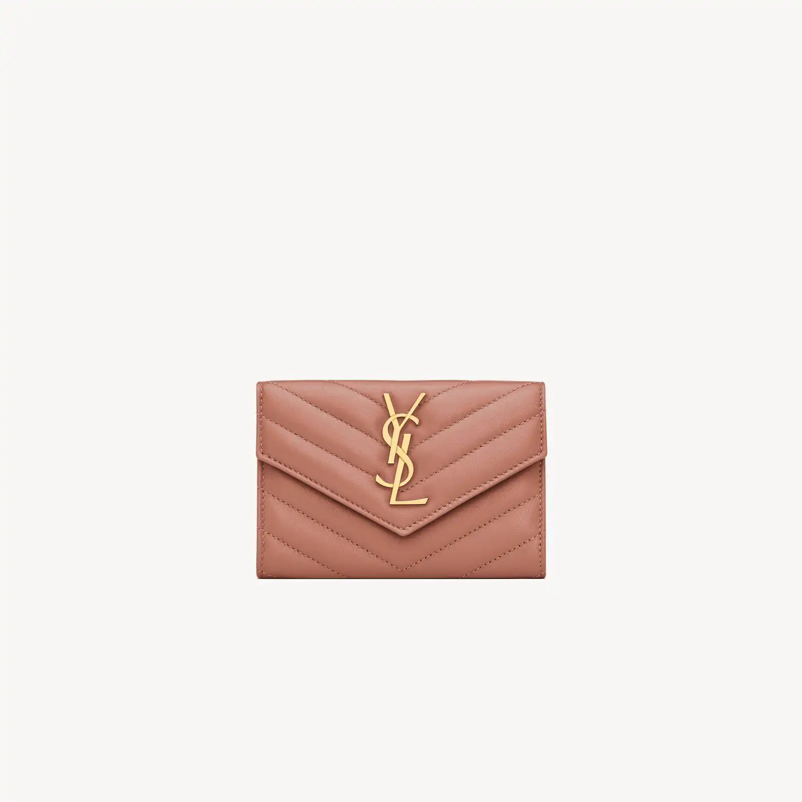 YSL Replica cassandre wallet in lambskin 414404AAA445922