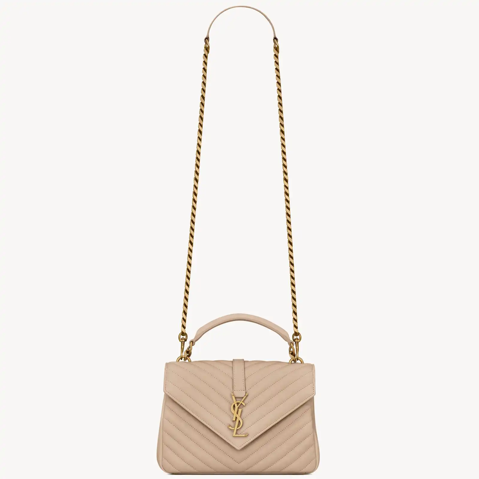 YSL Replica college medium in quilted leather 600279BRM072721