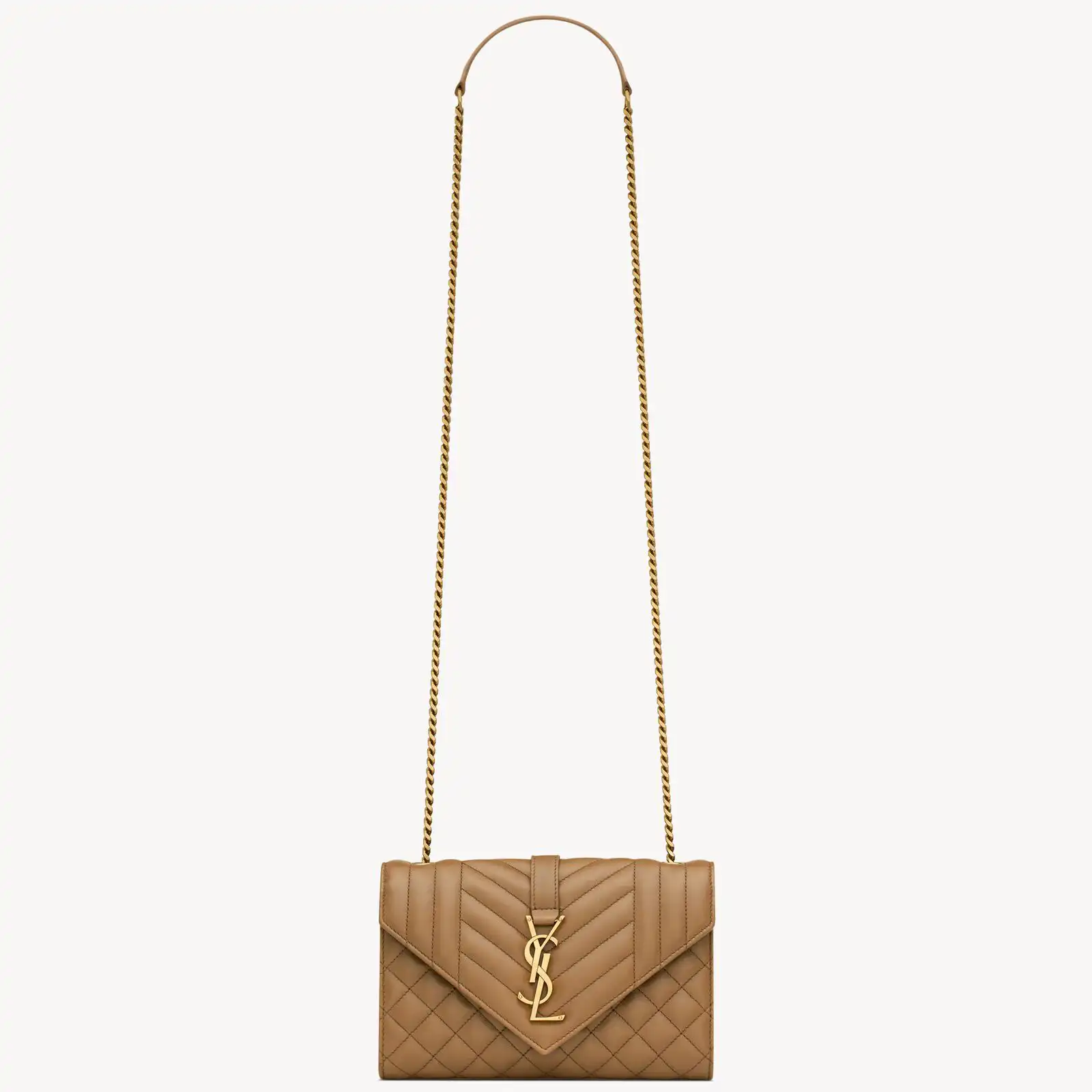 YSL Replica envelope small in matelasse lambskin 600195AACT72760