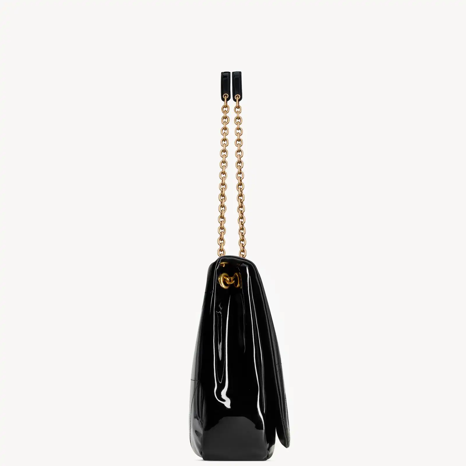 YSL Replica large jamie 4 3 in patent effect fabric 7424312IU671000 C