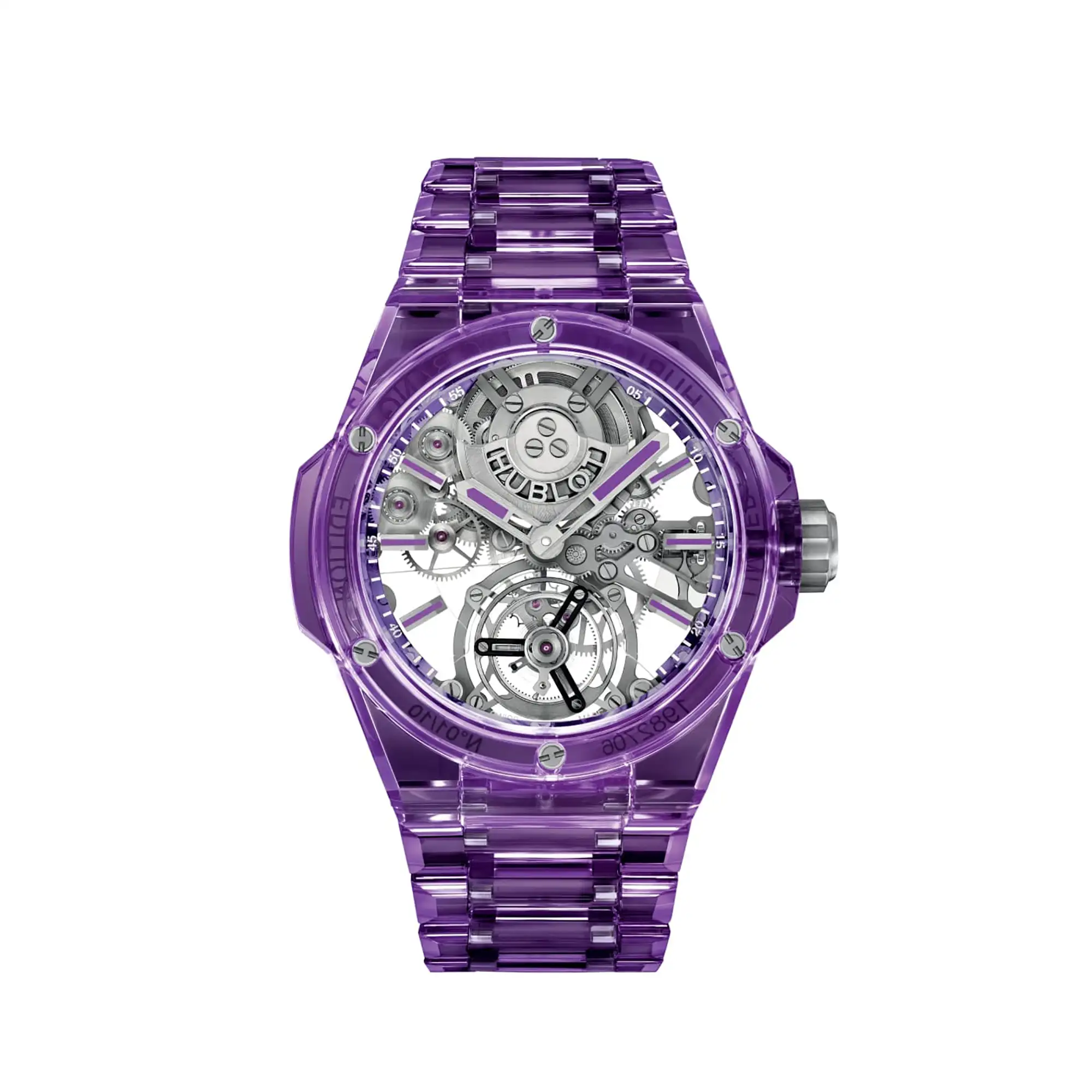 hublot replicas Big Bang Integrated Tourbillon Full Purple 455 JM 0120 JM