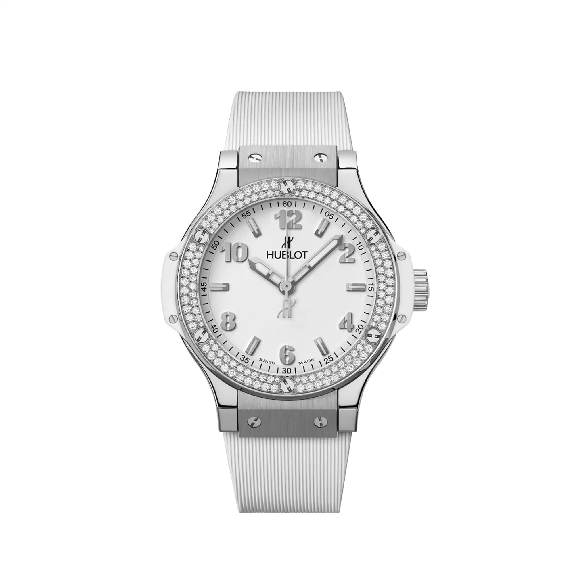 hublot replicas Big Bang Steel White Diamonds 38mm 361 SE 2010 RW 1104