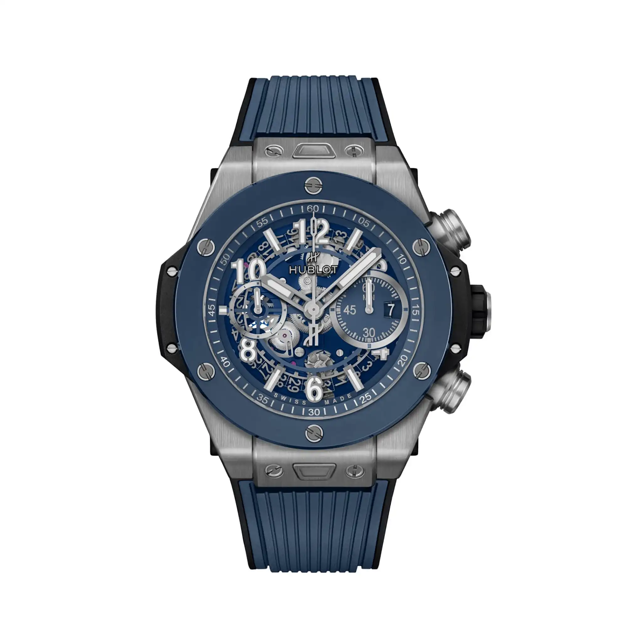 hublot replicas Big Bang Unico Titanium Blue Ceramic 421 NL 5170 RX