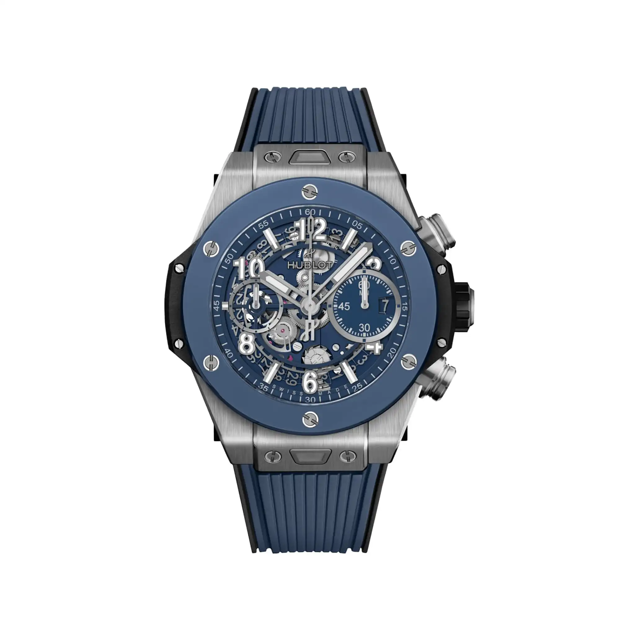 hublot replicas Big Bang Unico Titanium Blue Ceramic 441 NL 5171 RX