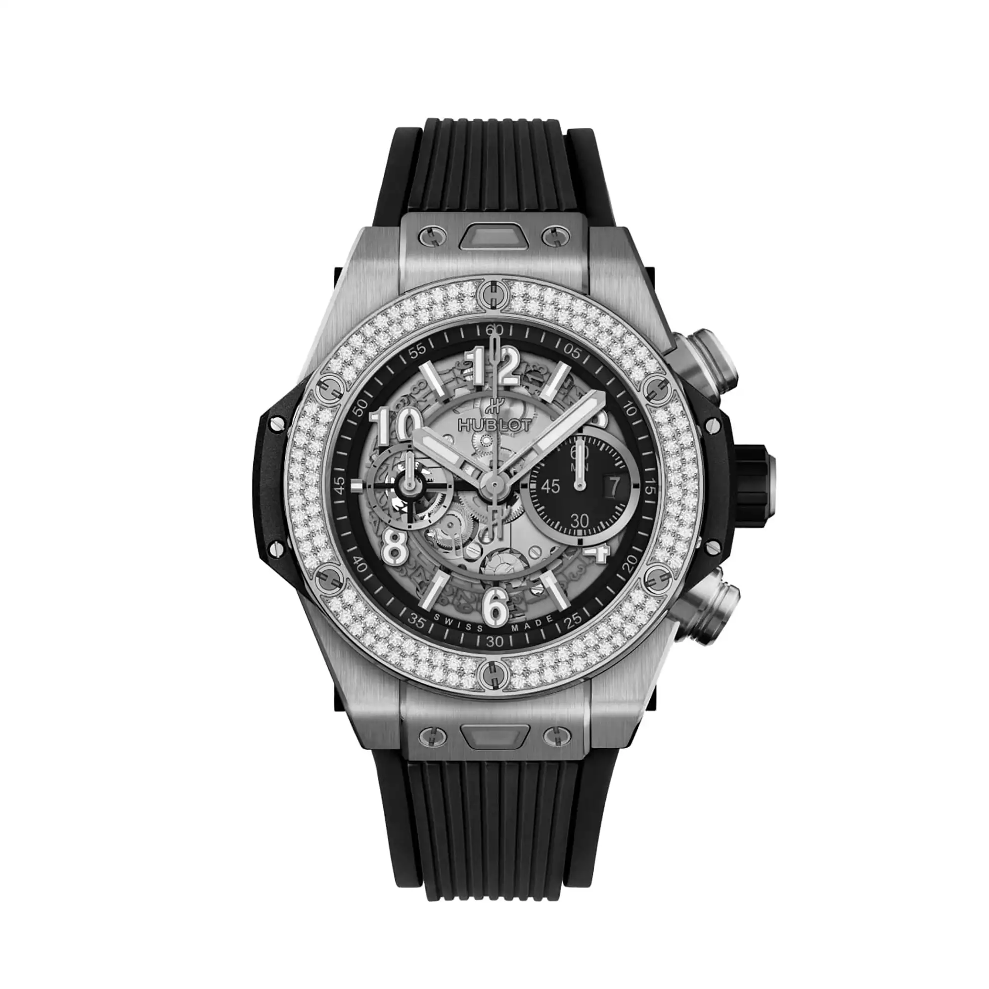 hublot replicas Big Bang Unico Titanium Diamonds 44mm 421 NX 1170 RX 1104